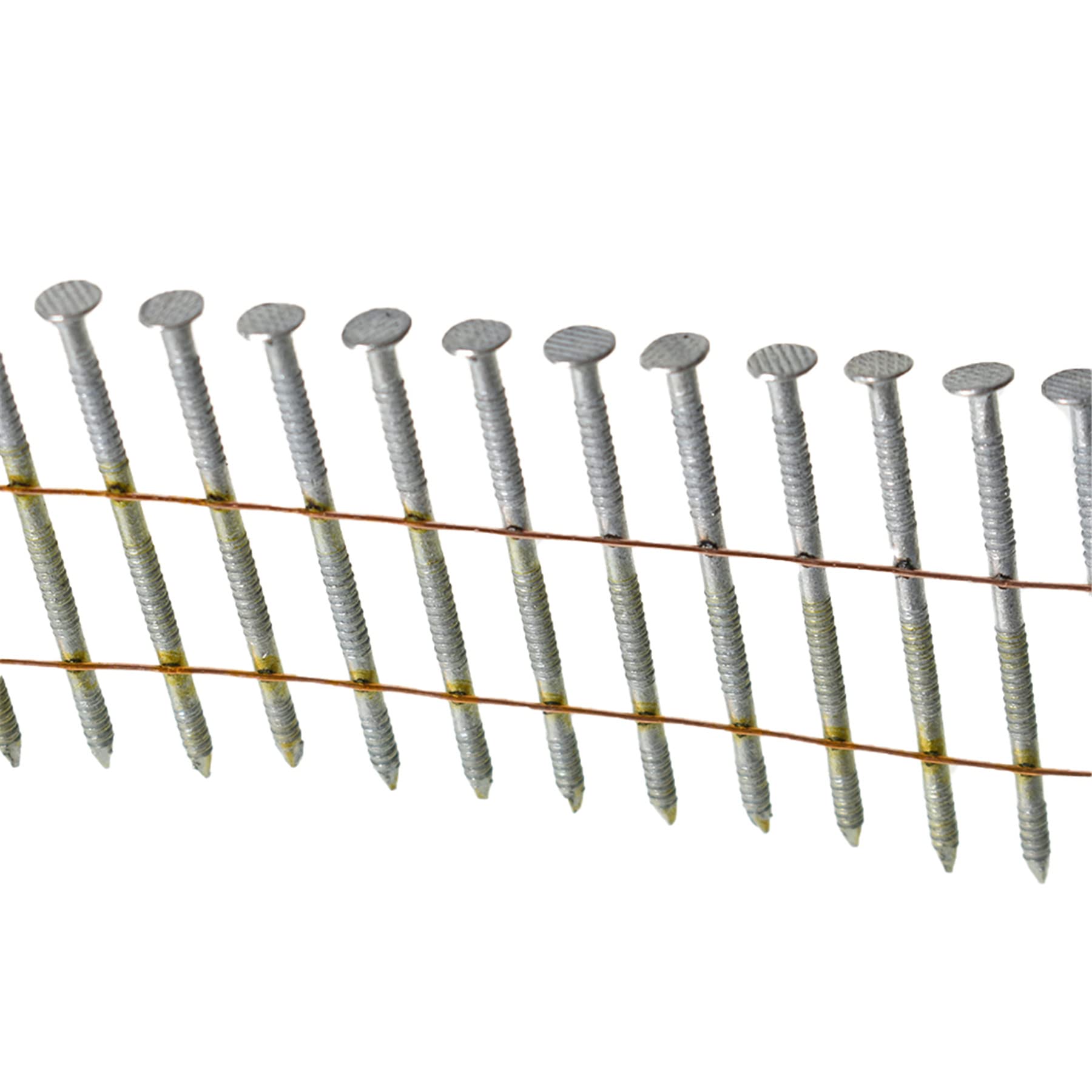 **Marddpair 15 Degree Coil Siding Nails 1-1/2-Inch x .092-Inch - Hot-Dipped Galvanized Roofing Nails (3600 Count) - Ideal for Roofing, Siding, and Fencing Projects**