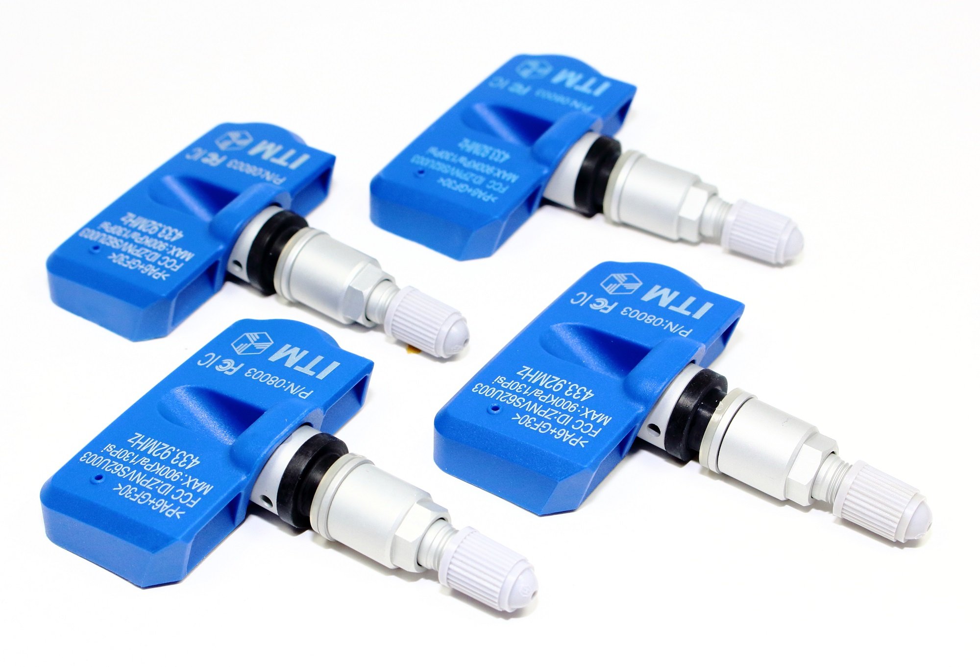 4 Pack 433MHz TPMS Tire Pressure Monitoring Sensors - Compatible with 2017-2018 Jeep Renegade - Direct Replacement for OEM - Perfect for Off-Roading & Daily Commuting
