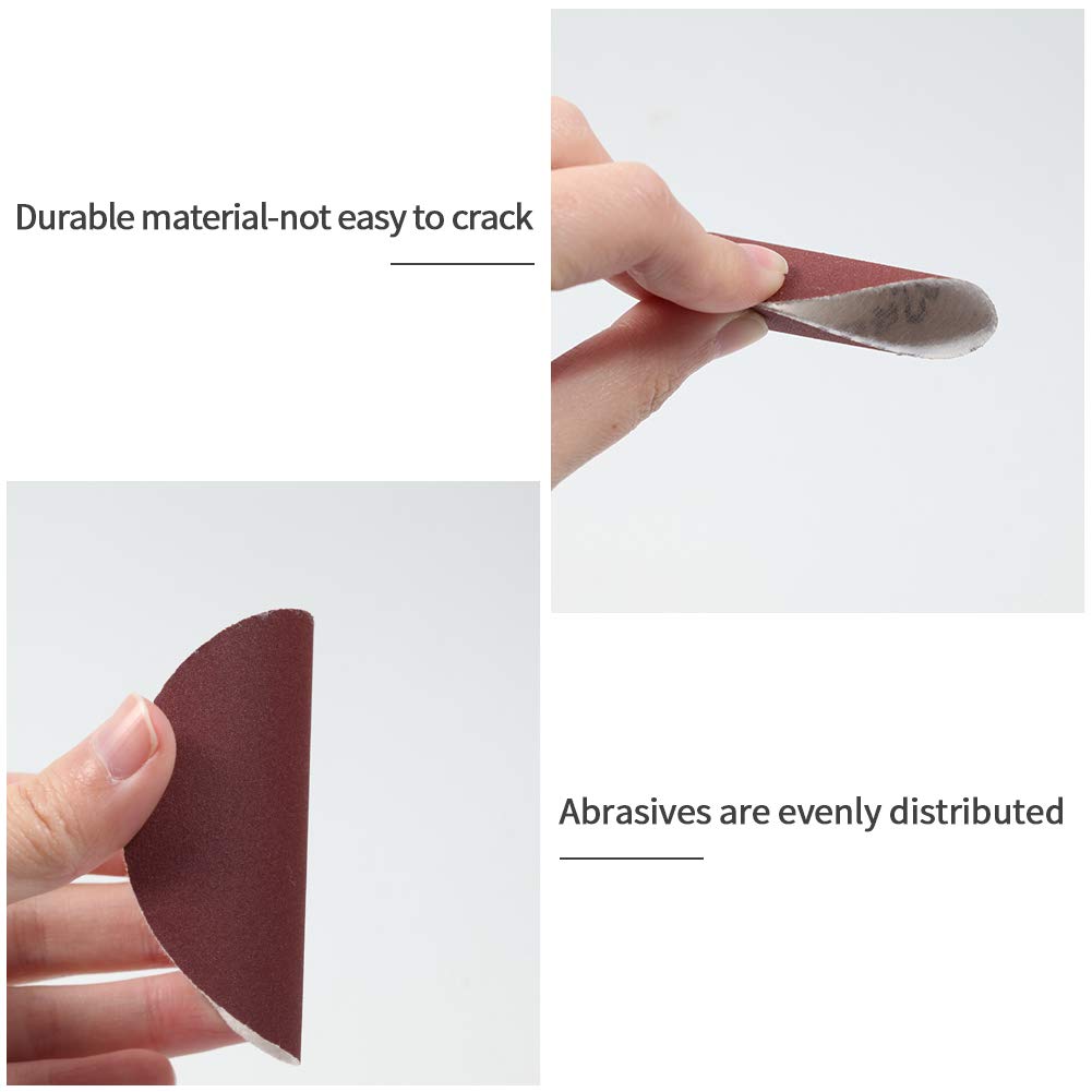 SPEEDWOX 100-Pack 3 Inch 240 Grit Hook and Loop Sanding Discs for Wood, Metal & Plastic - Compatible with Drill, Grinder & Rotary Tools - No Hole Design for Smooth Sanding - Perfect for DIY Projects, Furniture Refinishing & Surface Preparation