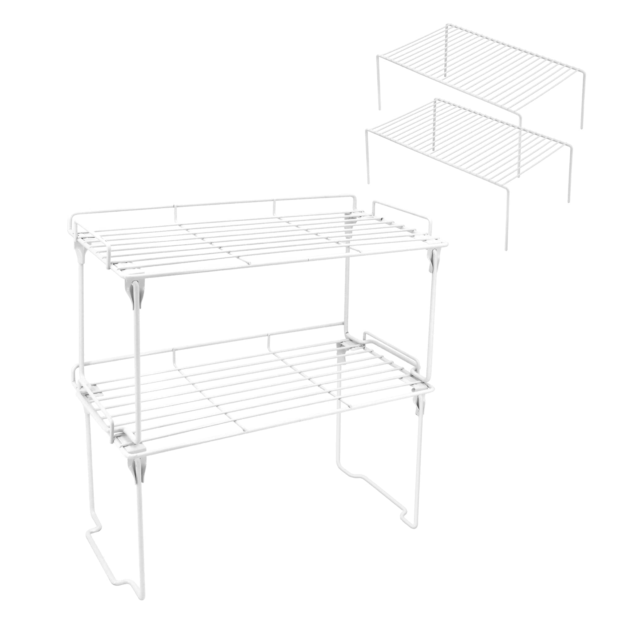 RedRabbit Kitchen Cabinet Organizer Shelf - Expandable Storage Rack for Spices, Cans & Pantry Items - Perfect for Small Spaces & Clutter-Free Kitchen Organization