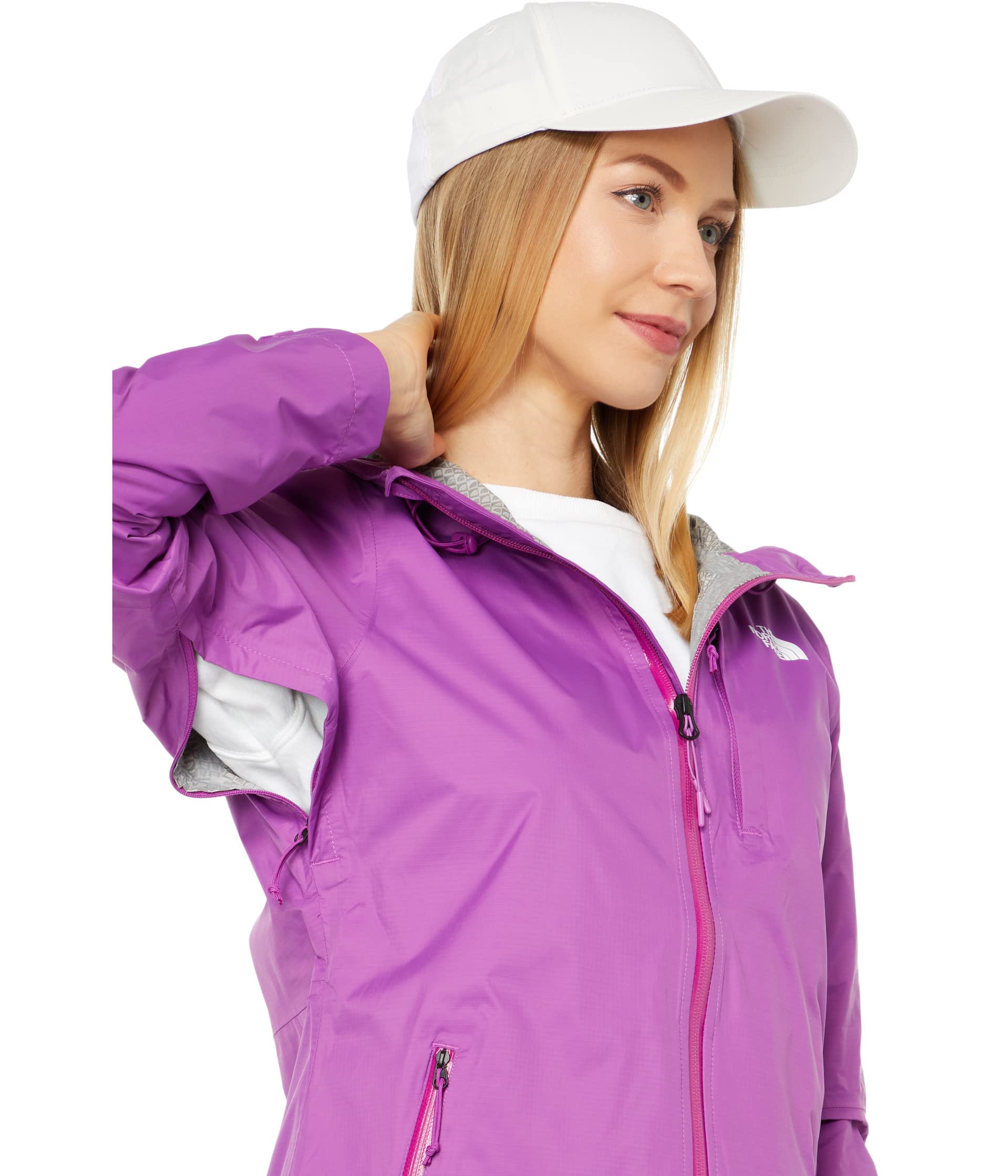 The North Face Alta Vista Jacket - Women's Lightweight Waterproof Windbreaker (Purple Cactus Flower, Size Large) - Perfect for Hiking, Camping & Outdoor Adventures