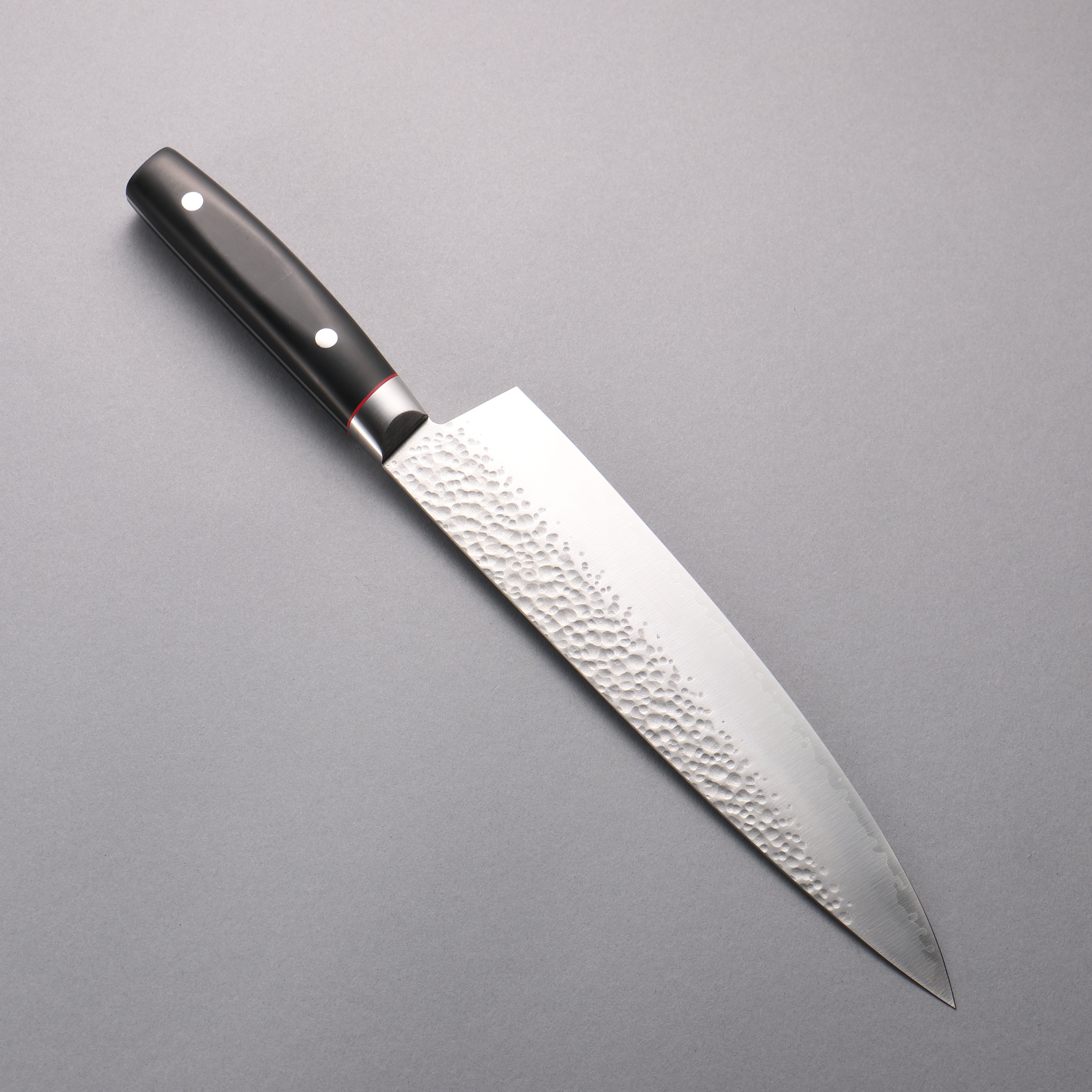 Premium Seisuke PRO J VG10 Hammered Gyuto 230mm Chef Knife - Black Micarta Handle Japanese Kitchen Knife for Professional Chefs & Home Cooking, Perfect for Slicing, Dicing & Meat Cutting