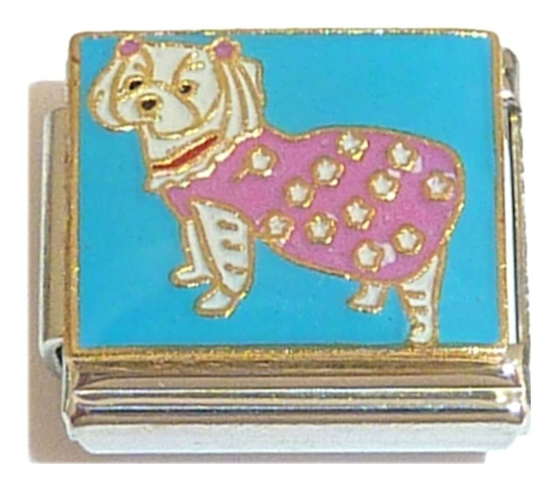 Adorable Pink Dog Dress - Italian Charm Pet Costume for Small & Medium Dogs - Perfect for Parties, Halloween & Photo Shoots