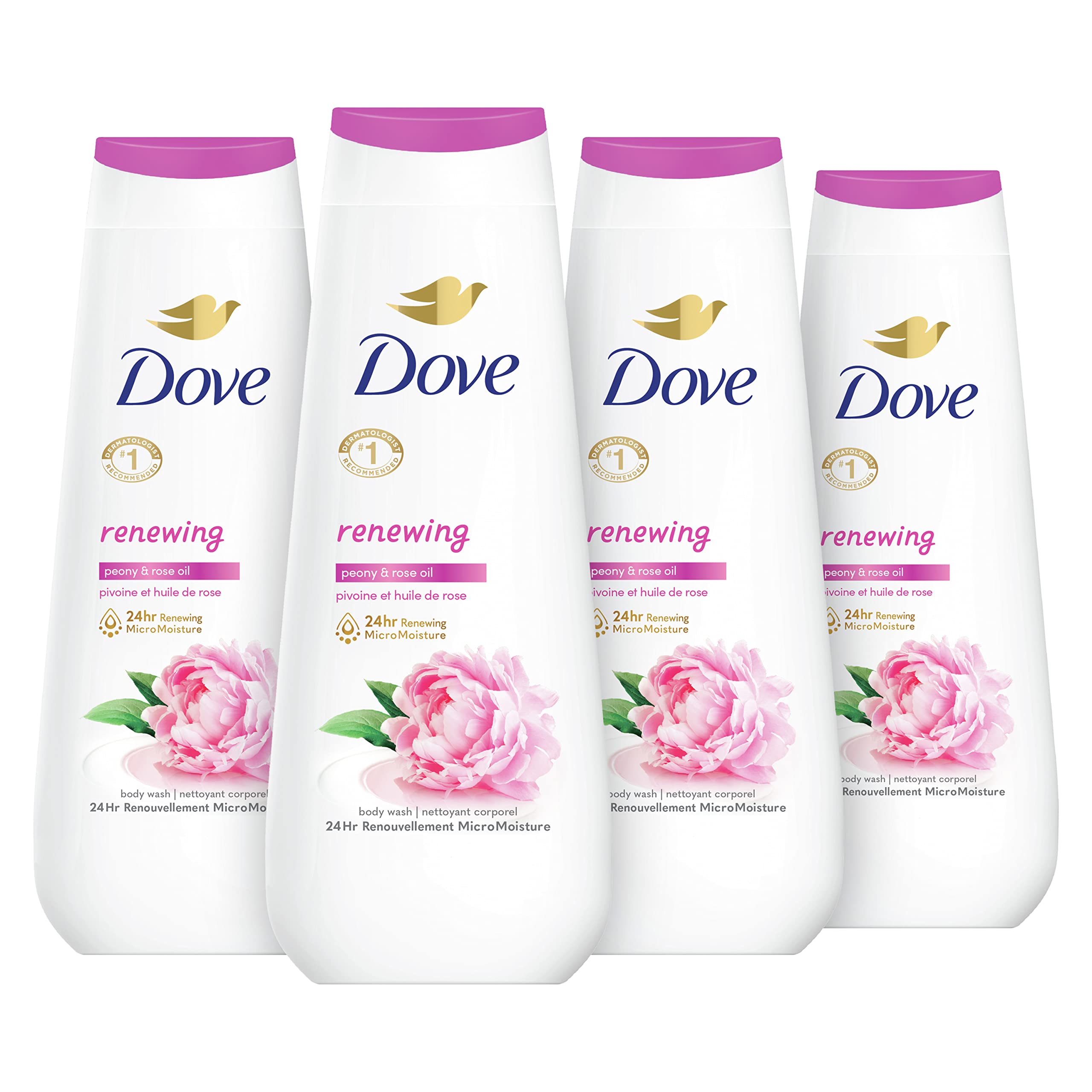 Dove Body Wash Peony Rose Oil & Lavender Chamomile - Hydrating for Dry Skin & Relaxation