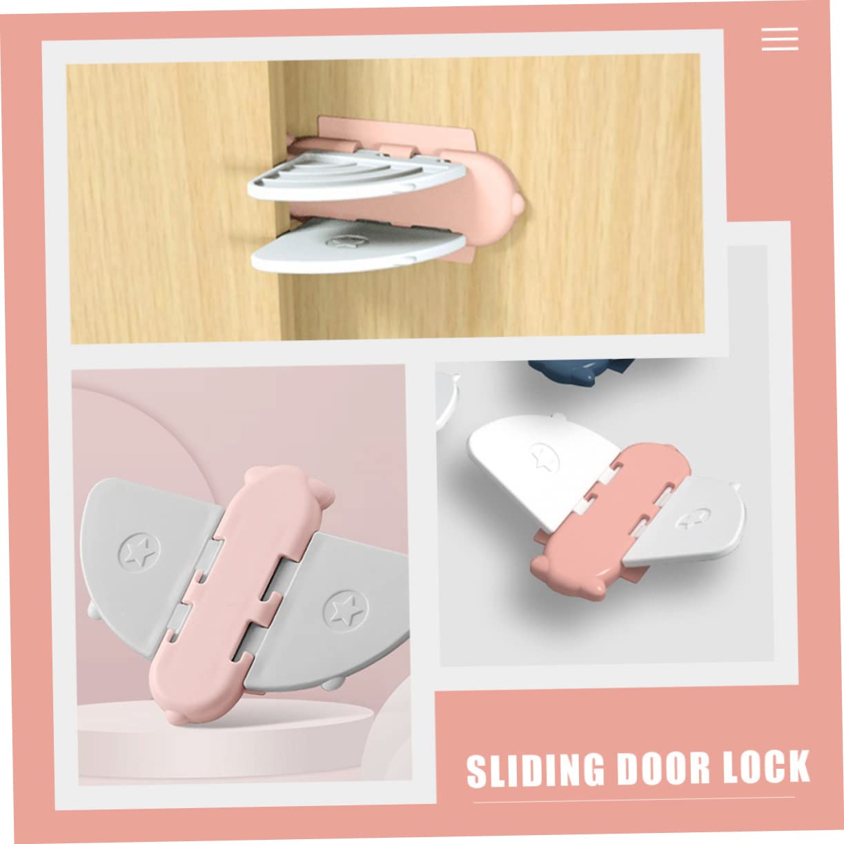 DOITOOL 27-Piece Child Safety Door & Window Locks - No Punching ABS Baby Proofing Locks for Cabinets, Closets & Drawers - Secure Your Home for Toddlers & Kids