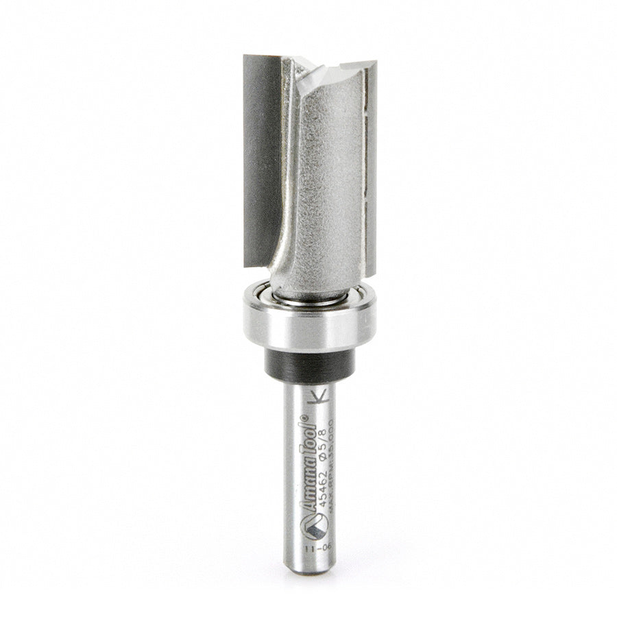 Amana 45462 Plunge Router Bit with Ball Bearing Top - Perfect for Woodworking, Cabinetry, and DIY Projects