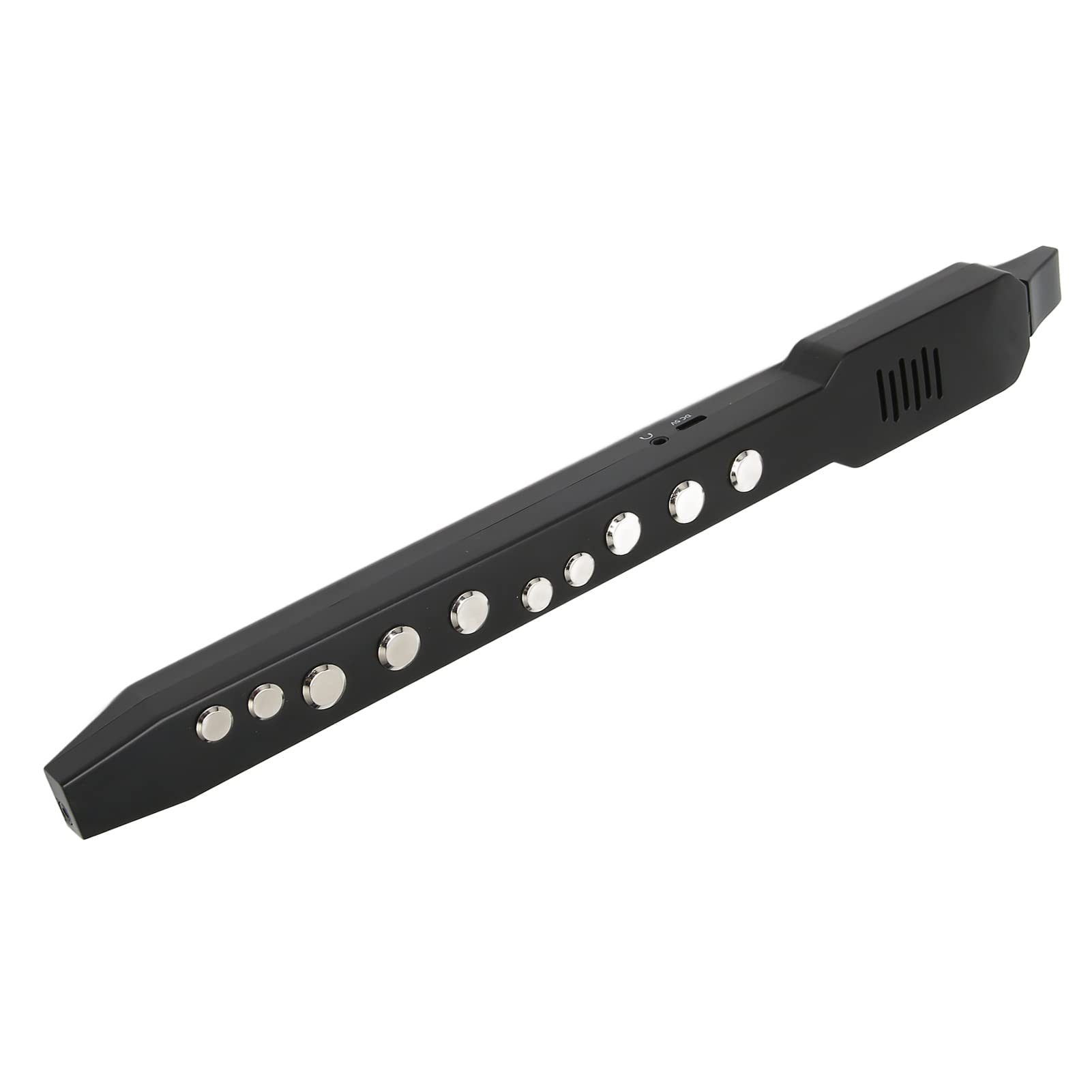 **Digital Wind Instrument with MIDI Connectivity - 10 Tones, Rechargeable Mini Electronic Wind Controller with 12 Accompaniments - Compatible with External Speakers & Headphones (Black) - Perfect for Live Performances, Studio Recording & Music Practice**