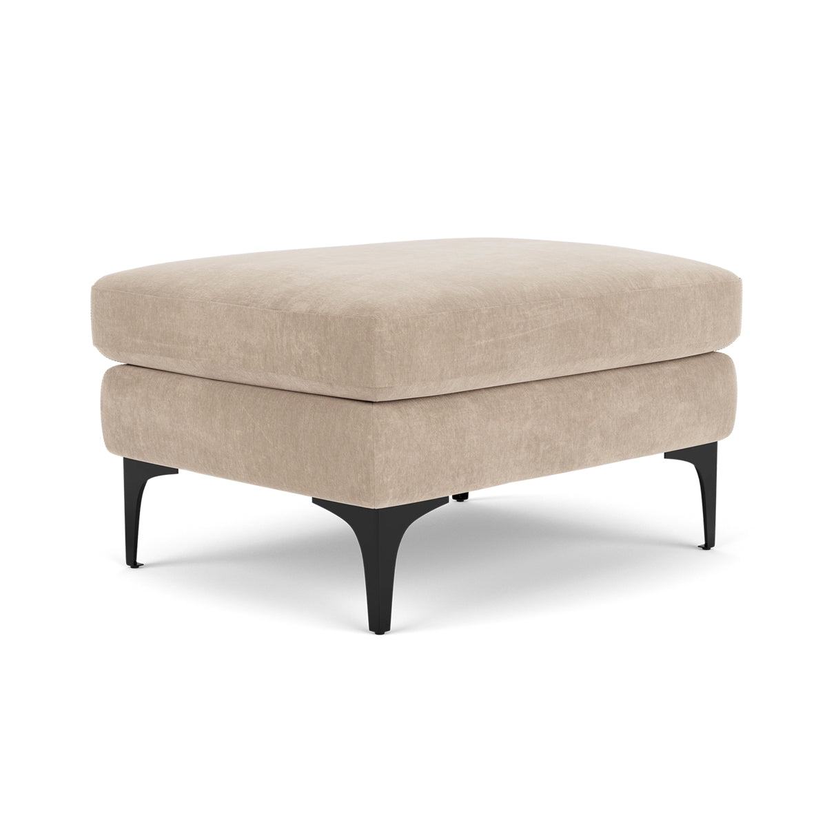 Astha Fabric Ottoman Stool - Soft Round Storage Pouf with Removable Cover for Living Room, Bedroom & Nursery - Perfect for Extra Seating & Home Decor