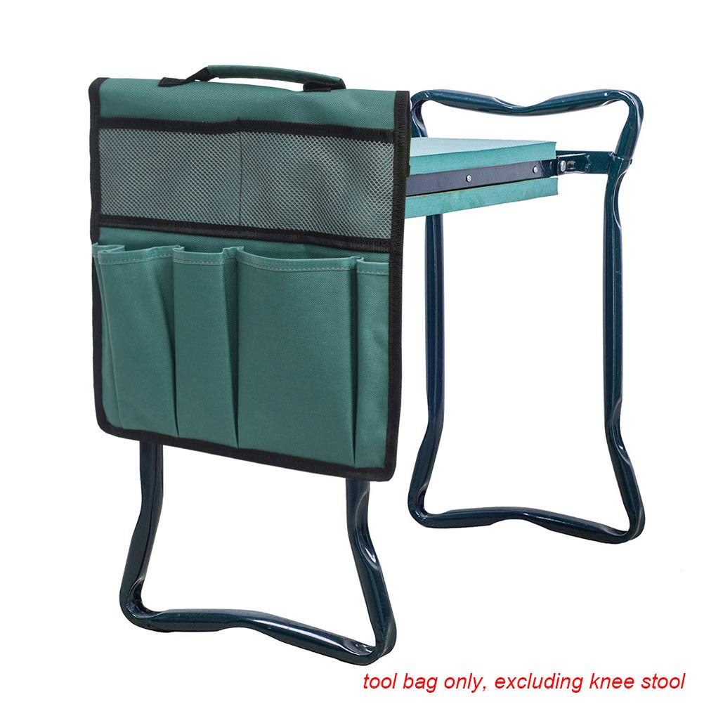 **Portable Garden Kneeler Tool Bag with Multiple Pockets - Durable Oxford Cloth Folding Mesh Gardening Tool Pouch for Outdoor Planting, Weeding & Landscaping - Perfect for Gardeners & DIY Enthusiasts**