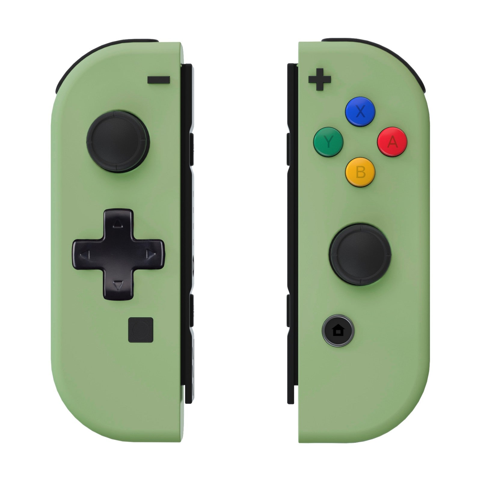 eXtremeRate Matcha Green Joycon Controller Shell with Full Button Set - DIY Replacement Housing for Nintendo Switch JoyCon & OLED JoyCon (D-Pad Version) - Perfect for Gaming, Travel & Customization - Console Not Included JZP316