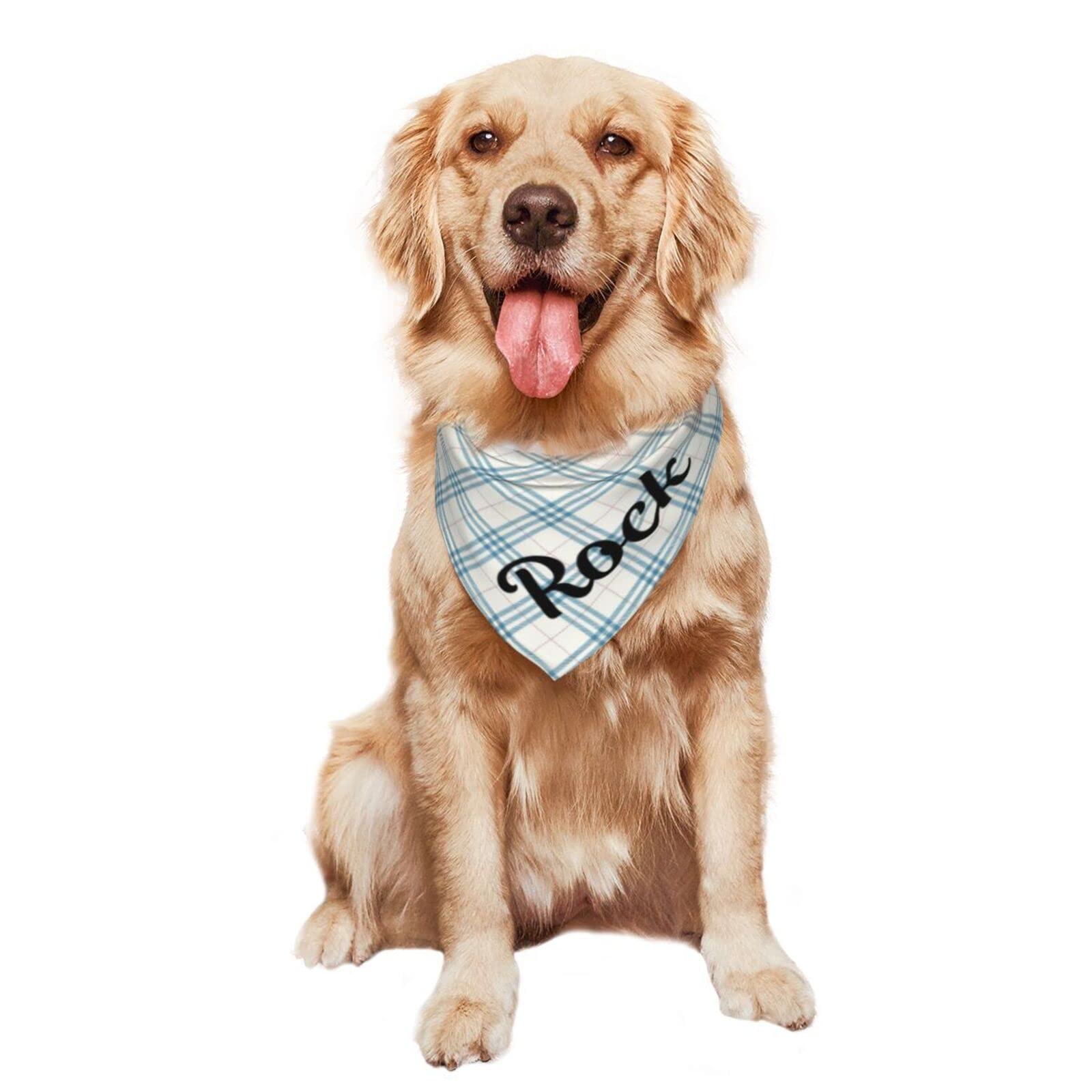 Custom Personalized Dog Bandanas for Boys & Girls - Plaid Cat Bandana Scarf, Triangle Bib Kerchief for Puppies & Small Dogs (Floral & Plaid Patterns) - Perfect for Pet Birthdays, Photo Shoots & Daily Walks
