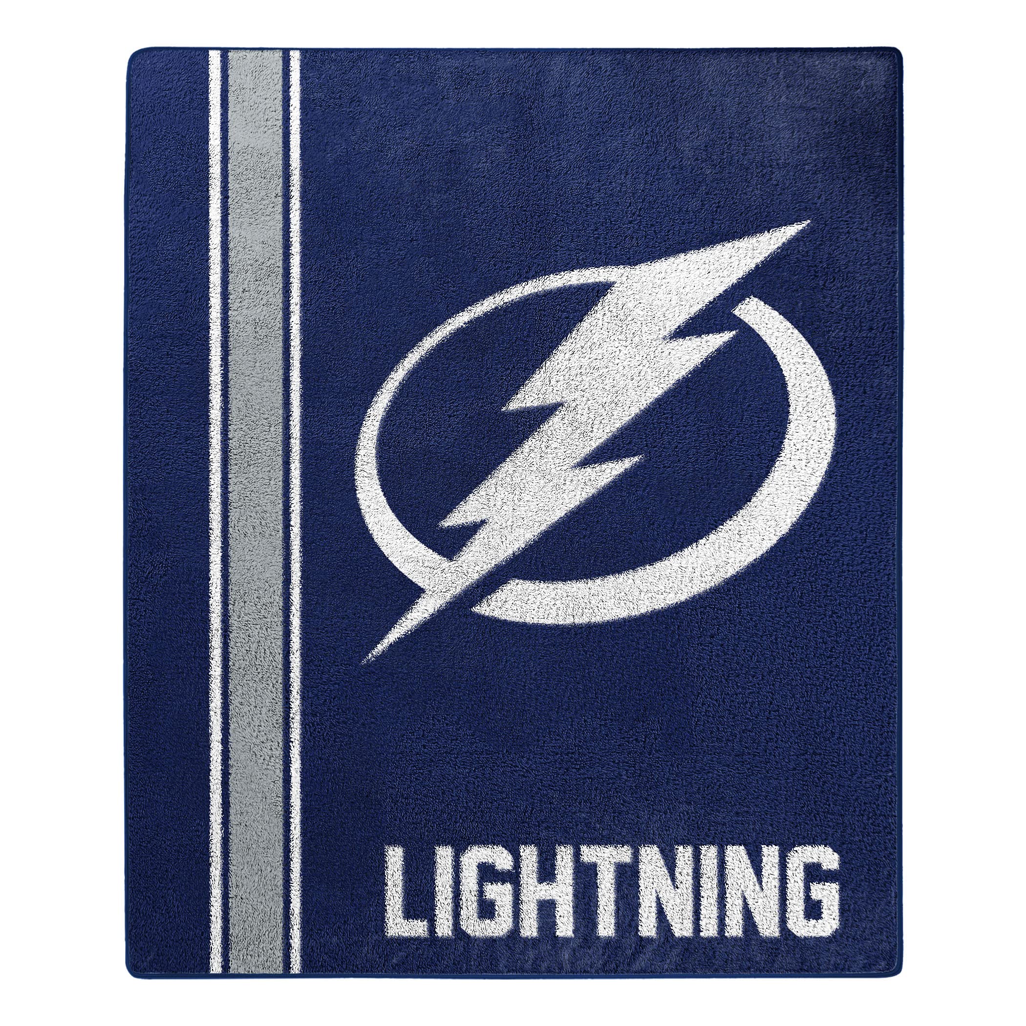 Premium NHL Polyester Sherpa Throw Blanket 50x60 Inches - Tampa Bay Lightning Team Design | Soft & Cozy Fleece Blanket for Football Games, Camping, Sofa & Bed | Machine Washable