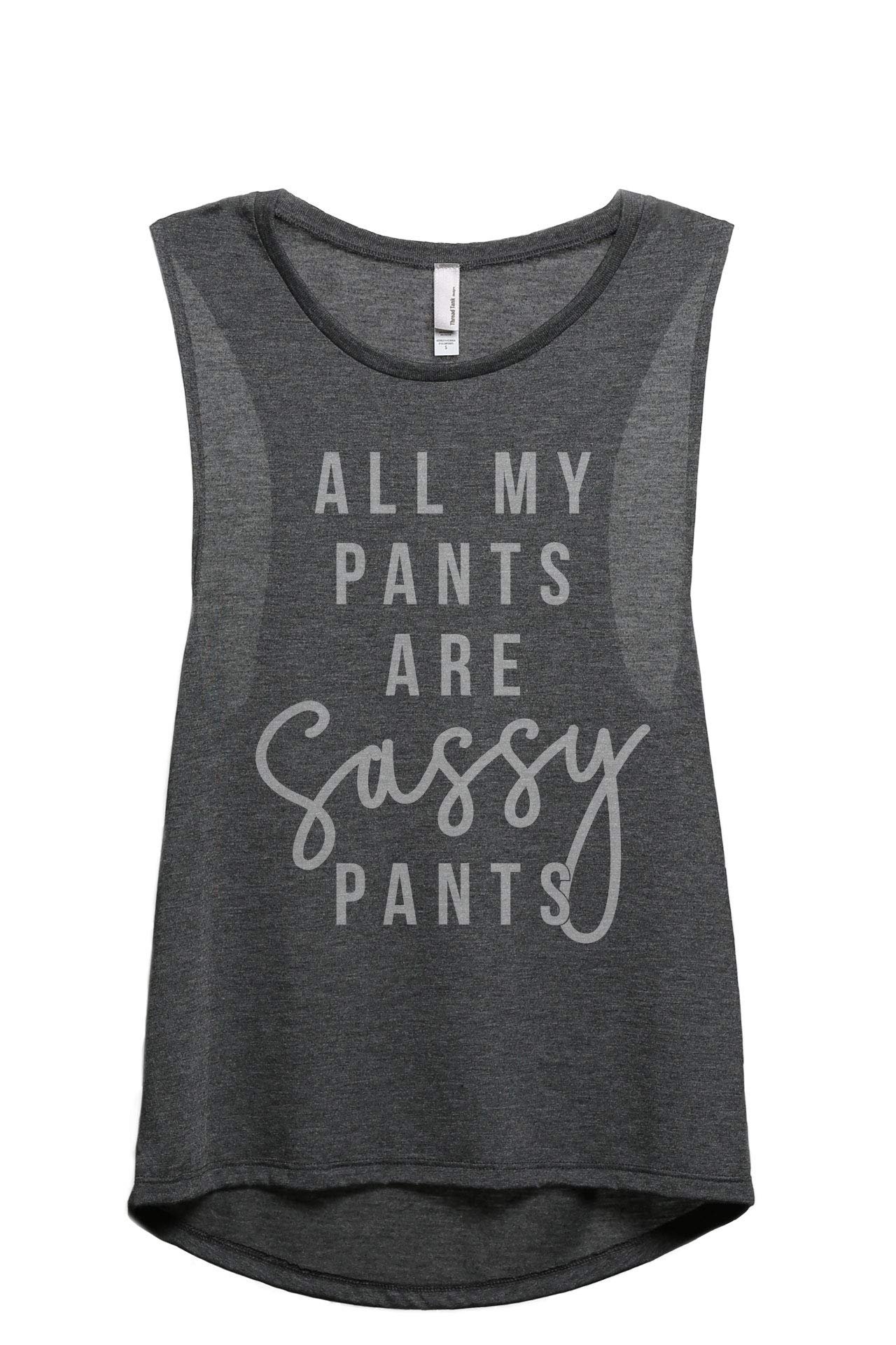 Sassy Pants Women's Fashion Sleeveless Muscle Workout Yoga Tank Top - Gym, Yoga & Casual Wear