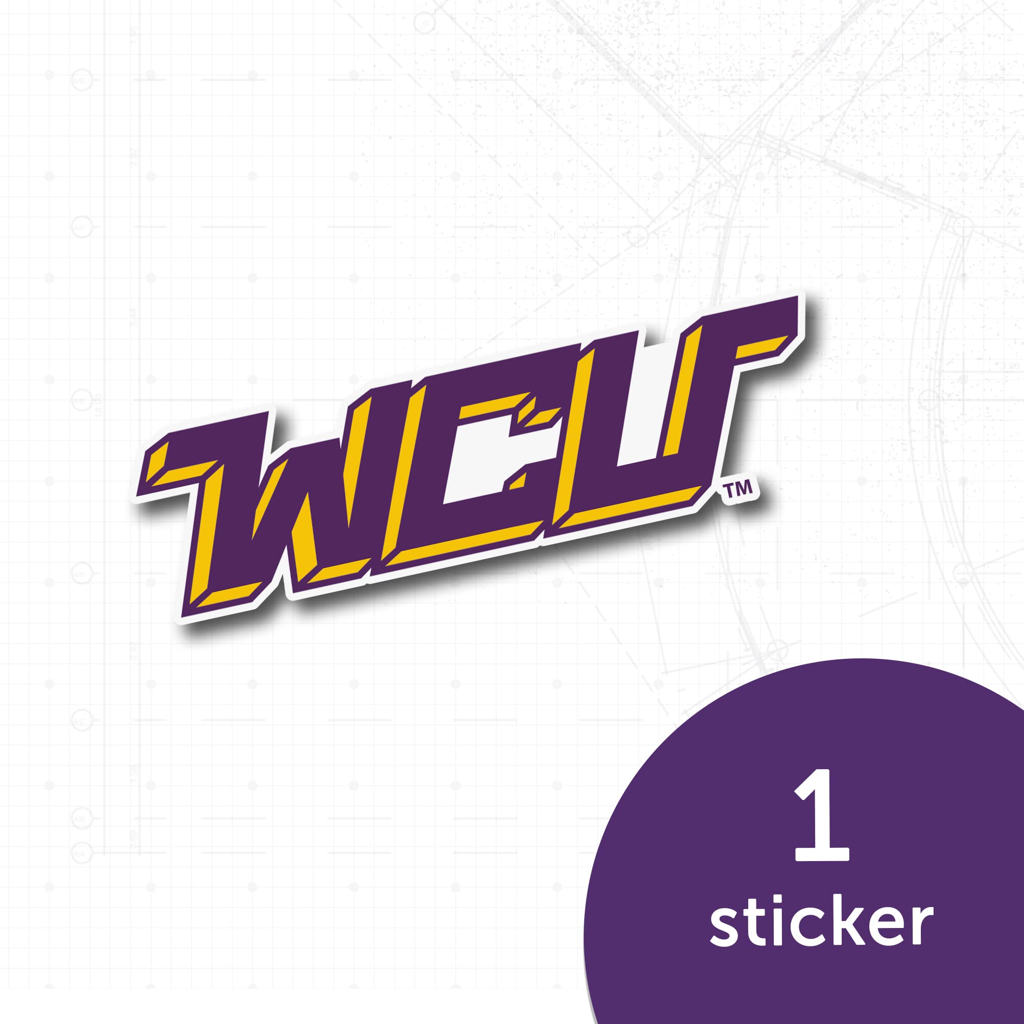 West Chester University Sticker Decal Set - 7 Pack for Laptop, Water Bottle, Car, Scrapbook | Durable Vinyl Decals for School Pride & Personalization | Perfect for Students, Alumni & Fans