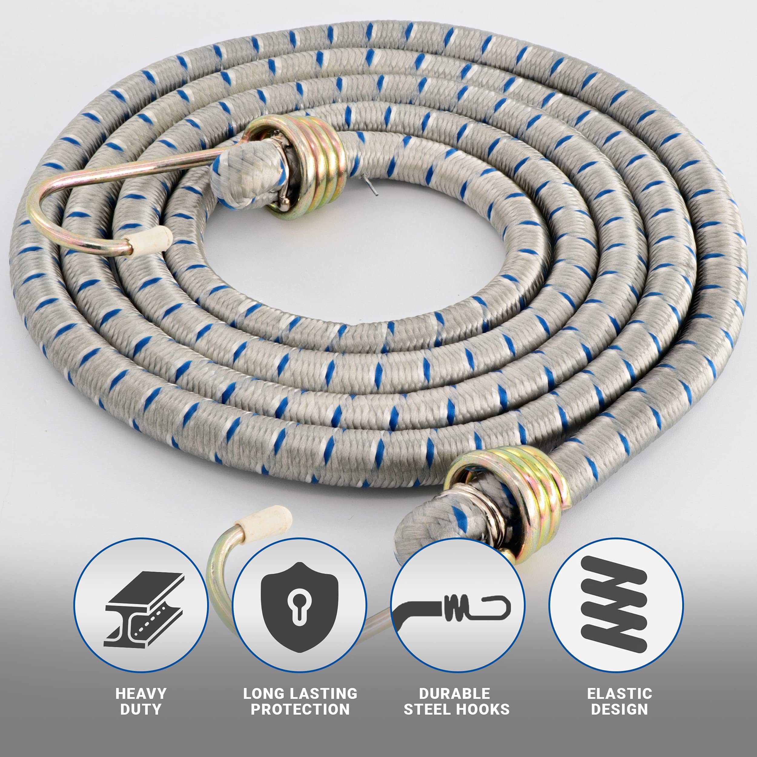 Heavy Duty Bungee Cords with Steel Hooks - 60