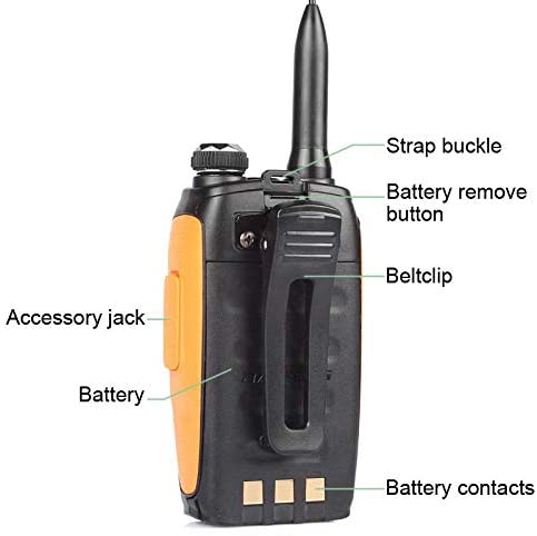 Baofeng GT-3 Mark II Two-Way Radio 5 Pack - Dual Band 5W VHF/UHF Walkie Talkie with High Gain Antenna, VOX, Flashlight for Outdoor Adventures, Camping, Hiking & Emergency Communication