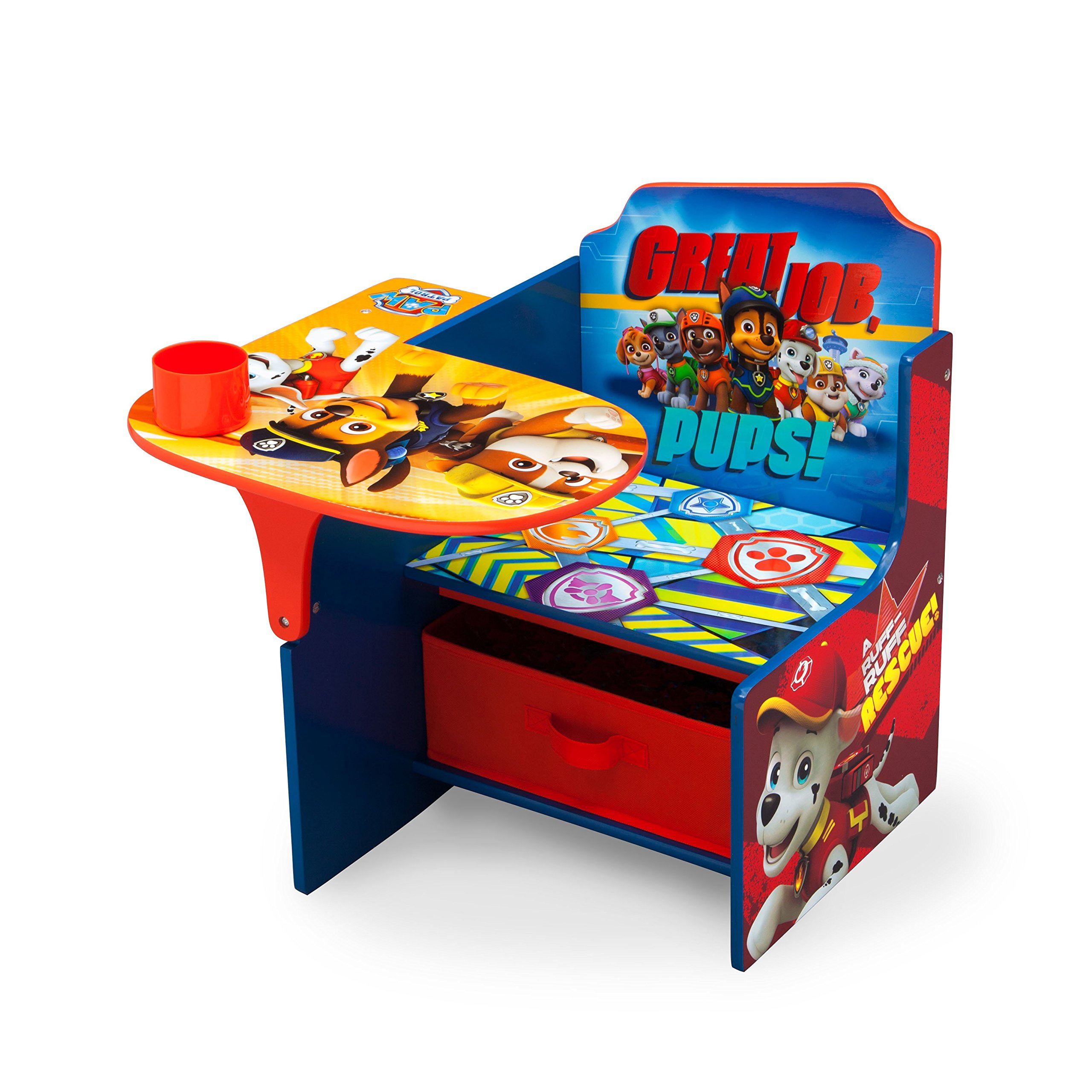Delta Kids Chair Desk with Storage Bin - Perfect for Arts & Crafts, Snack Time, Homeschooling, Homework & Reading | Study Desk for Children's Room, Playroom & Classroom