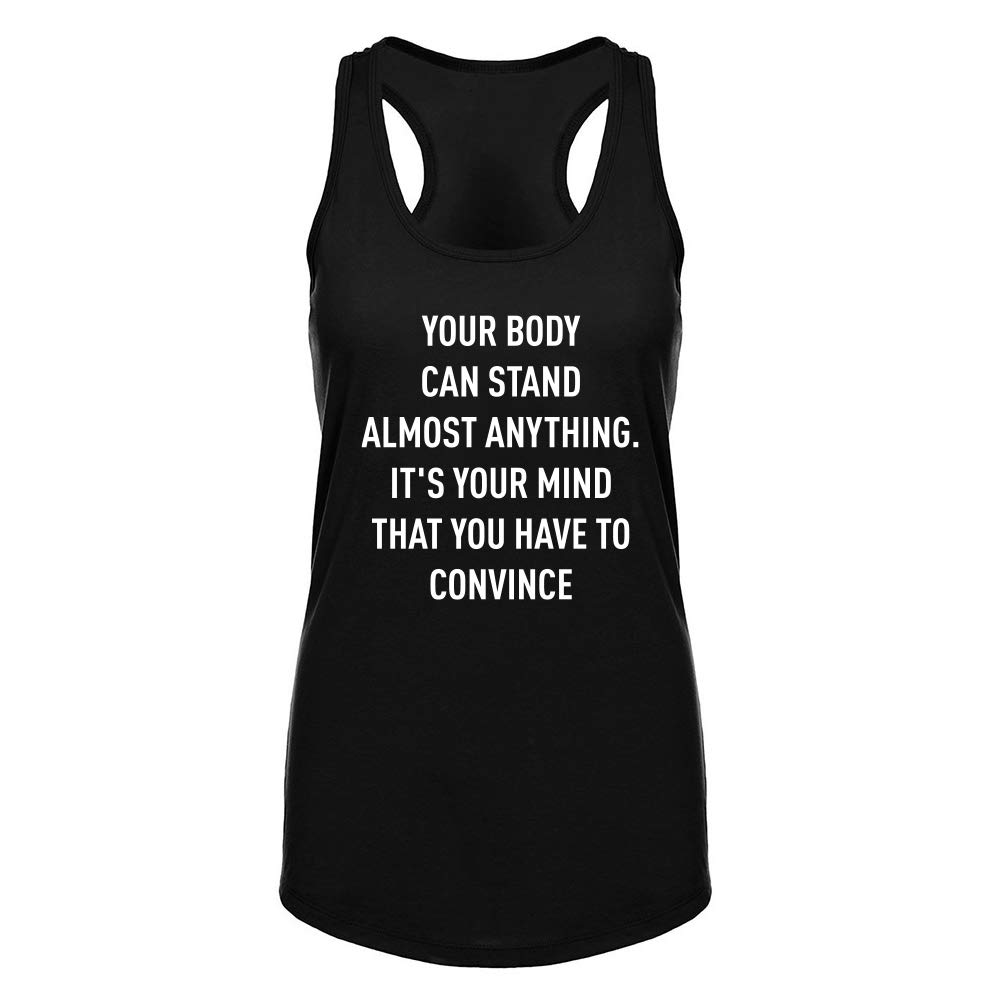 FANNOO Women's Workout Tank Tops - Inspirational & Funny Gym Shirts with Racerback Design | Perfect for Yoga, Running & Fitness Training