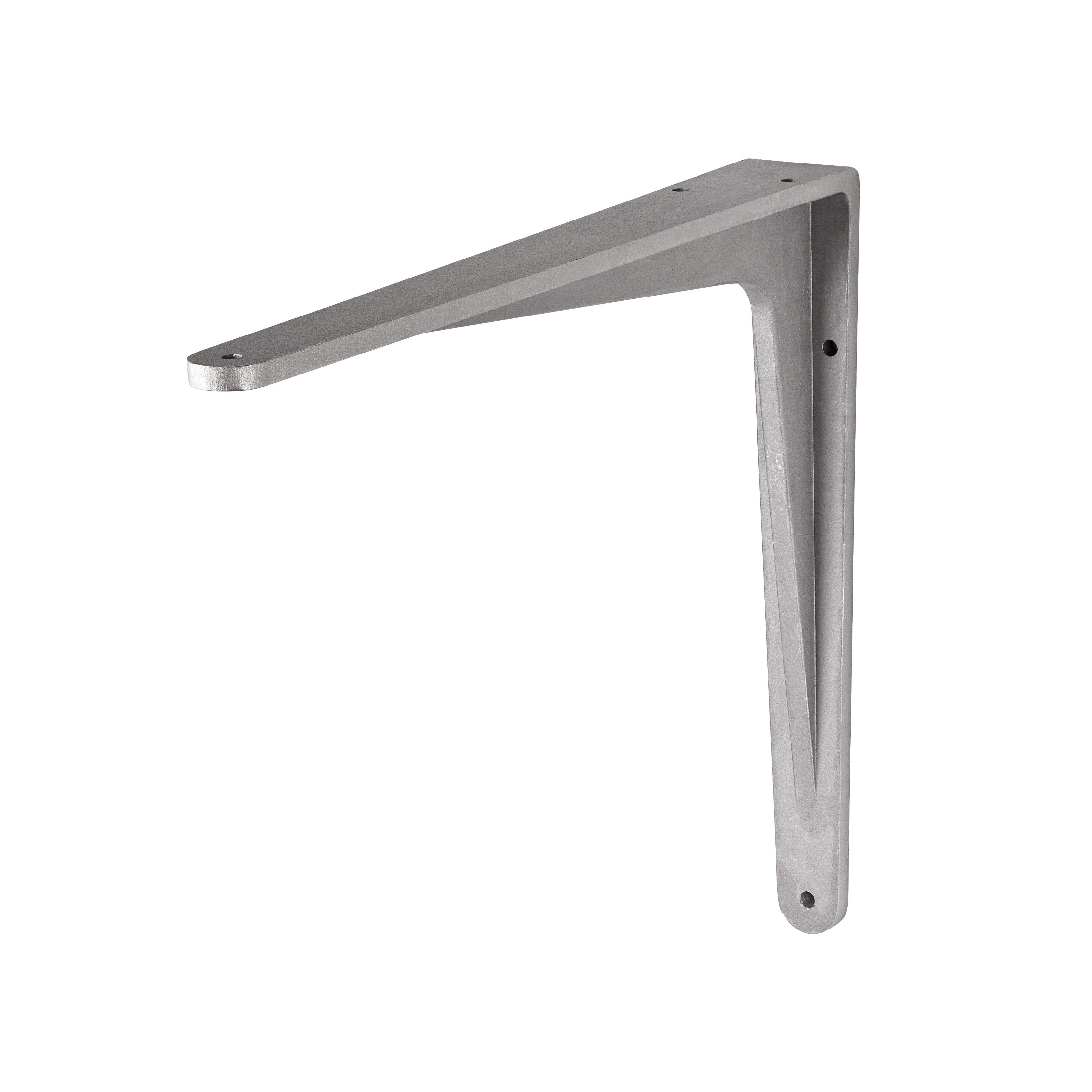 Heavy Duty HERAKLES Shelf Bracket - 6 Inch Steel L Brackets for Floating Shelves, Wall Mounted Shelving (Set of 4) - Perfect for Home Storage, Garage Organization & DIY Bookshelf Projects