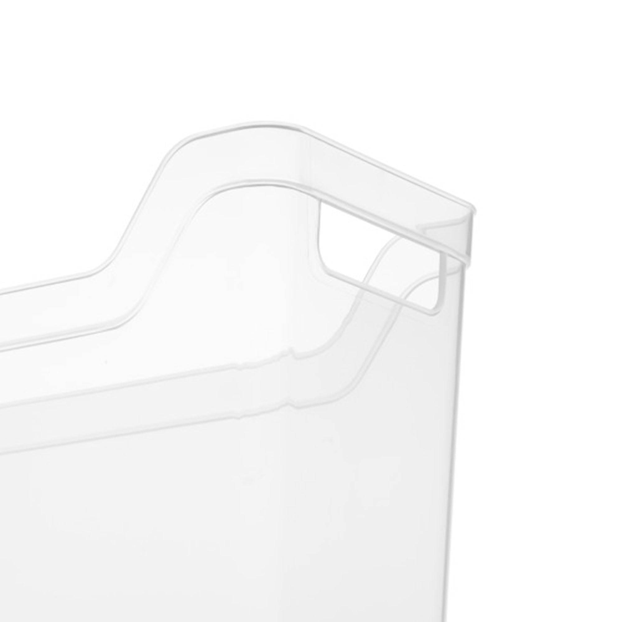 Sterilite Narrow Shelf Bin Plastic Storage Container - 24 Pack Clear Organizing Bins with Handles for Home, Kitchen, Office - Perfect for Pantry Organization, Closet Storage & Bathroom Shelving