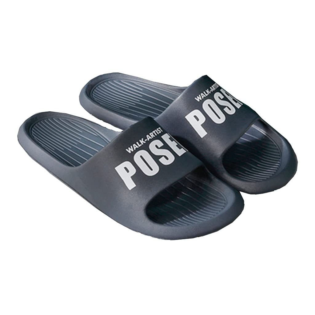 Non-Slip Shower Slides for Women & Men - Thick Sole Pillow Sandals with Quick Dry Technology | Anti-Skid Bathroom Slippers, Beach Pool Slides for Indoor & Outdoor Use | Perfect for Spa, Gym, Yoga, and Lounging