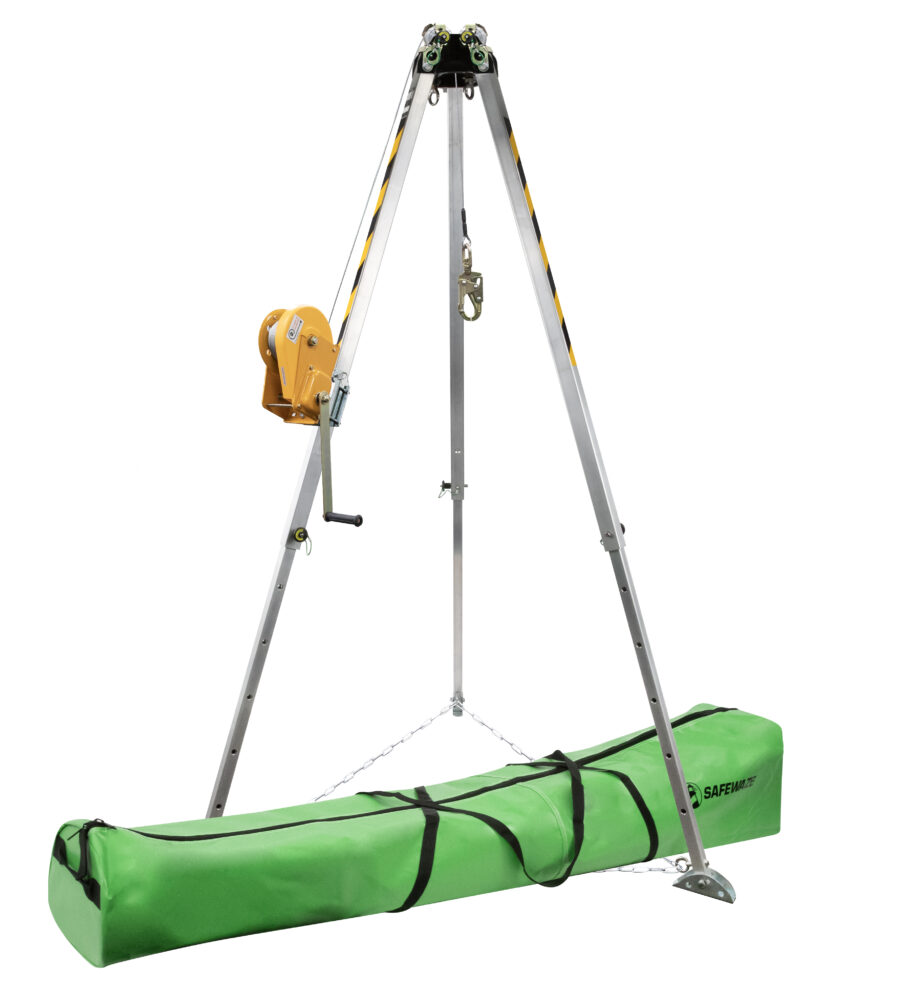 7' Adjustable Tripod Stand with 65' Winch Kit - Heavy Duty Aluminum Alloy for Hunting, Photography & Outdoor Activities - Perfect for Tree Stands, Camera Mounts & Gear Support