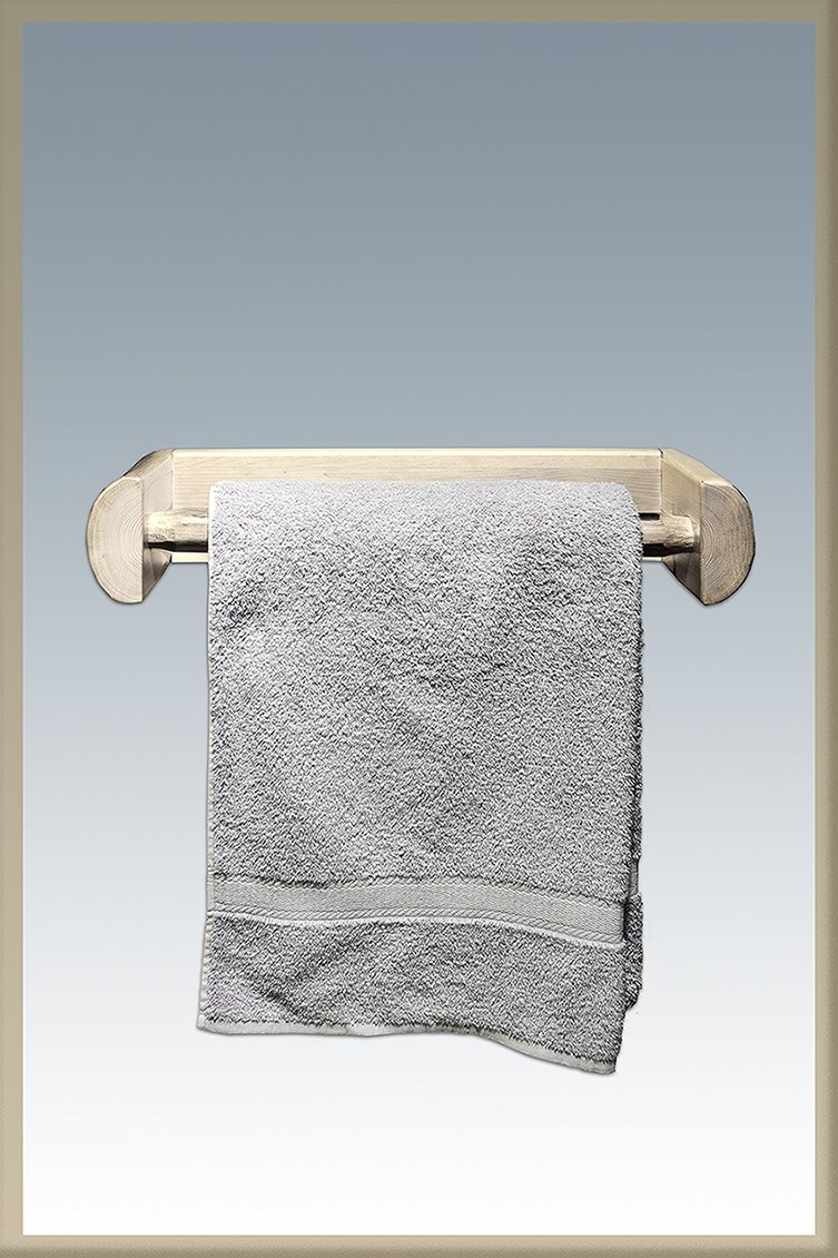 Rustic Log Bathroom Towel Holder - Handcrafted Wooden Towel Rack for Rustic & Cabin Decor - Perfect for Bathroom, Kitchen, or Cabin Storage Organization