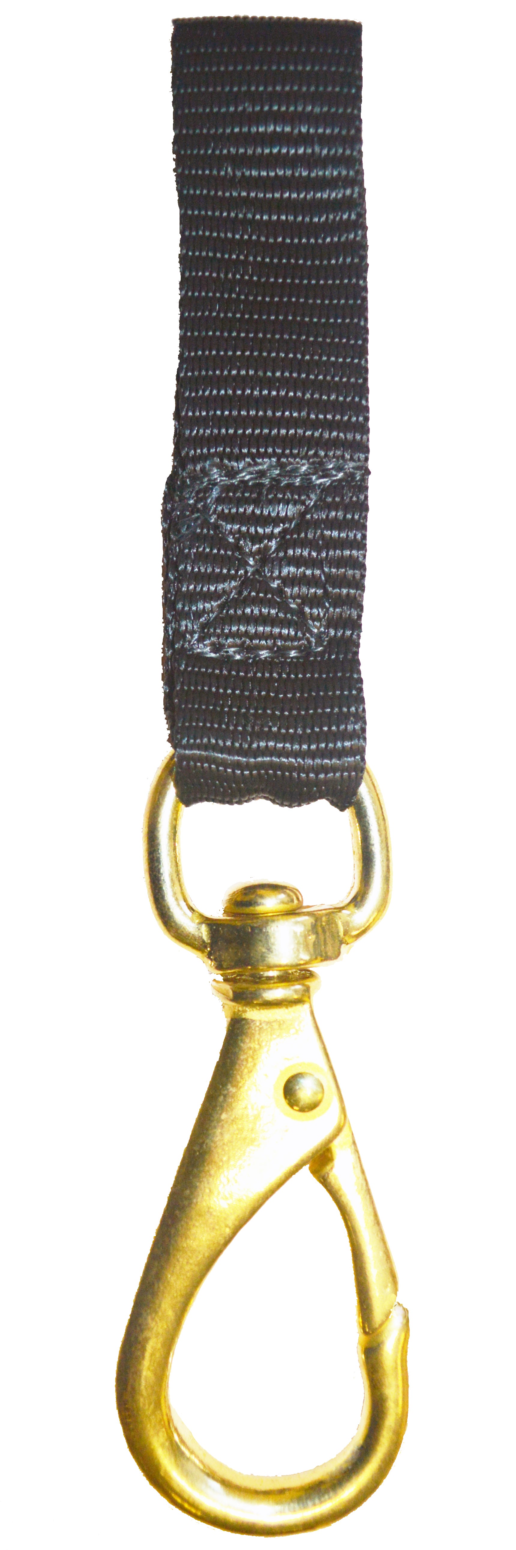 Heavy Duty Size 3 Beaver Snap Hook with Swivel & Webbing Strap - Durable Metal Carabiner for Camping, Hiking, Dog Leashes & Outdoor Gear Accessories
