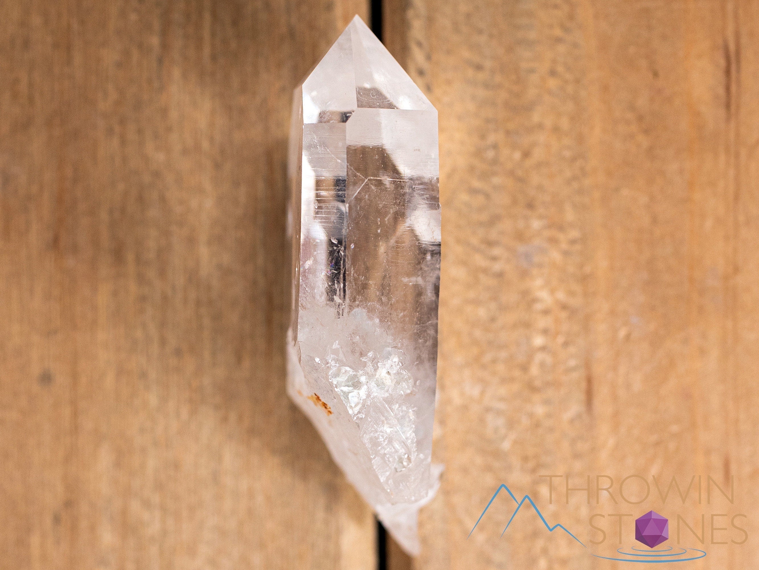 Natural COOKEITE in Clear QUARTZ Raw Crystal - Healing Stone for Home Decor, Housewarming Gift, Meditation & Energy Work (40839)