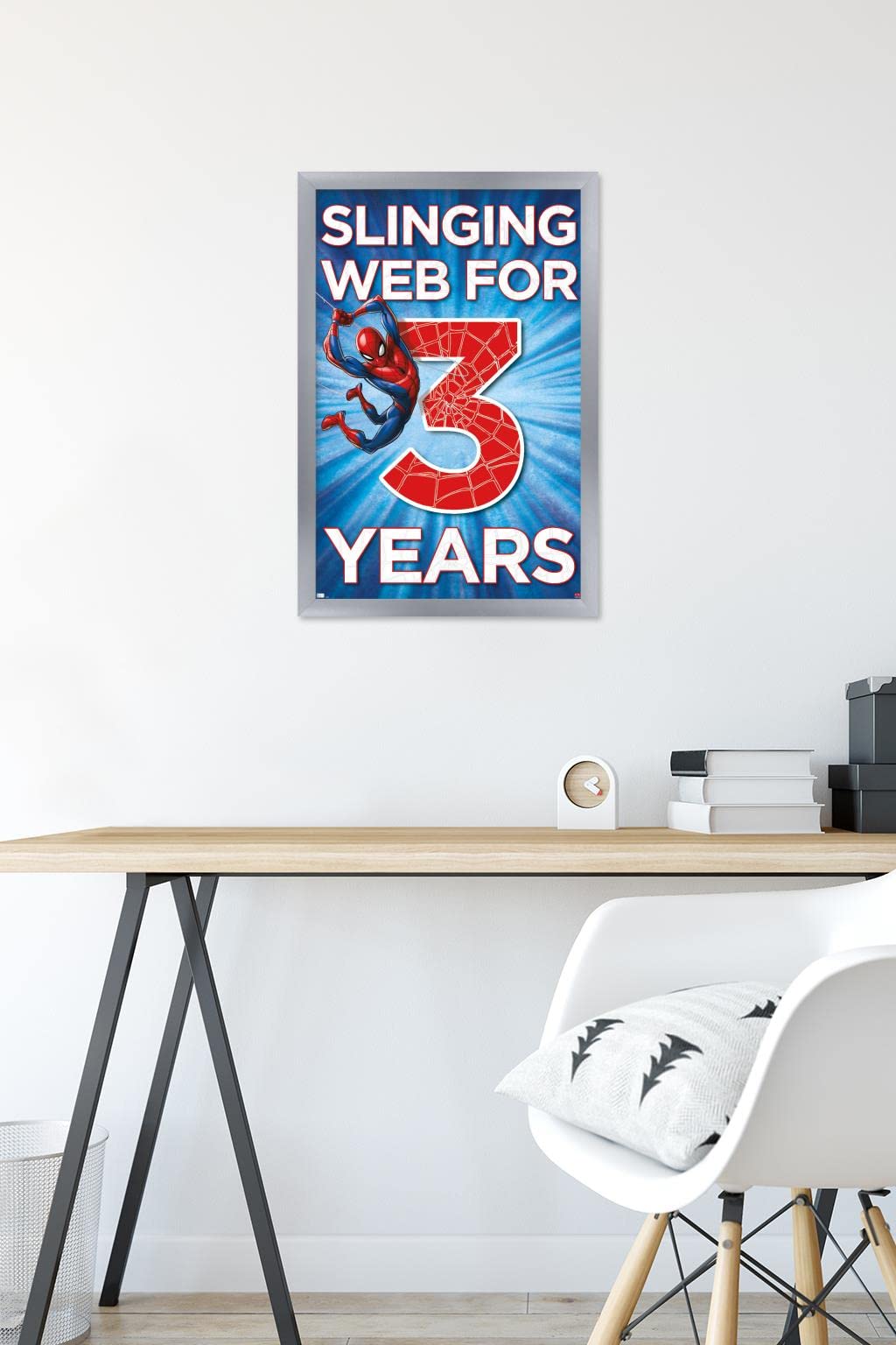 Marvel Spider-Man Happy 3rd Birthday Wall Poster - 22.4