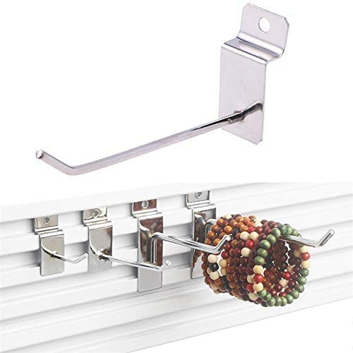 25Pcs Heavy Duty Slatwall Hooks & Display Hanger Plates - Retail Shop & Garage Organization Hooks for Pin Panels, Prong Hangers - Perfect for Organizing Tools, Gadgets & Household Items in Stores, Garages & Retail Displays