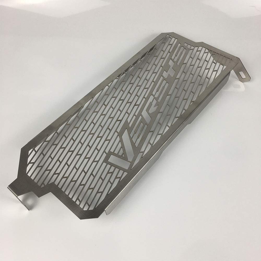 KLE650 Versys 650 Motorcycle Radiator Guard - Silver Protective Cover Grill for 2015-2021 Models | Durable Off-Road & Street Bike Protection