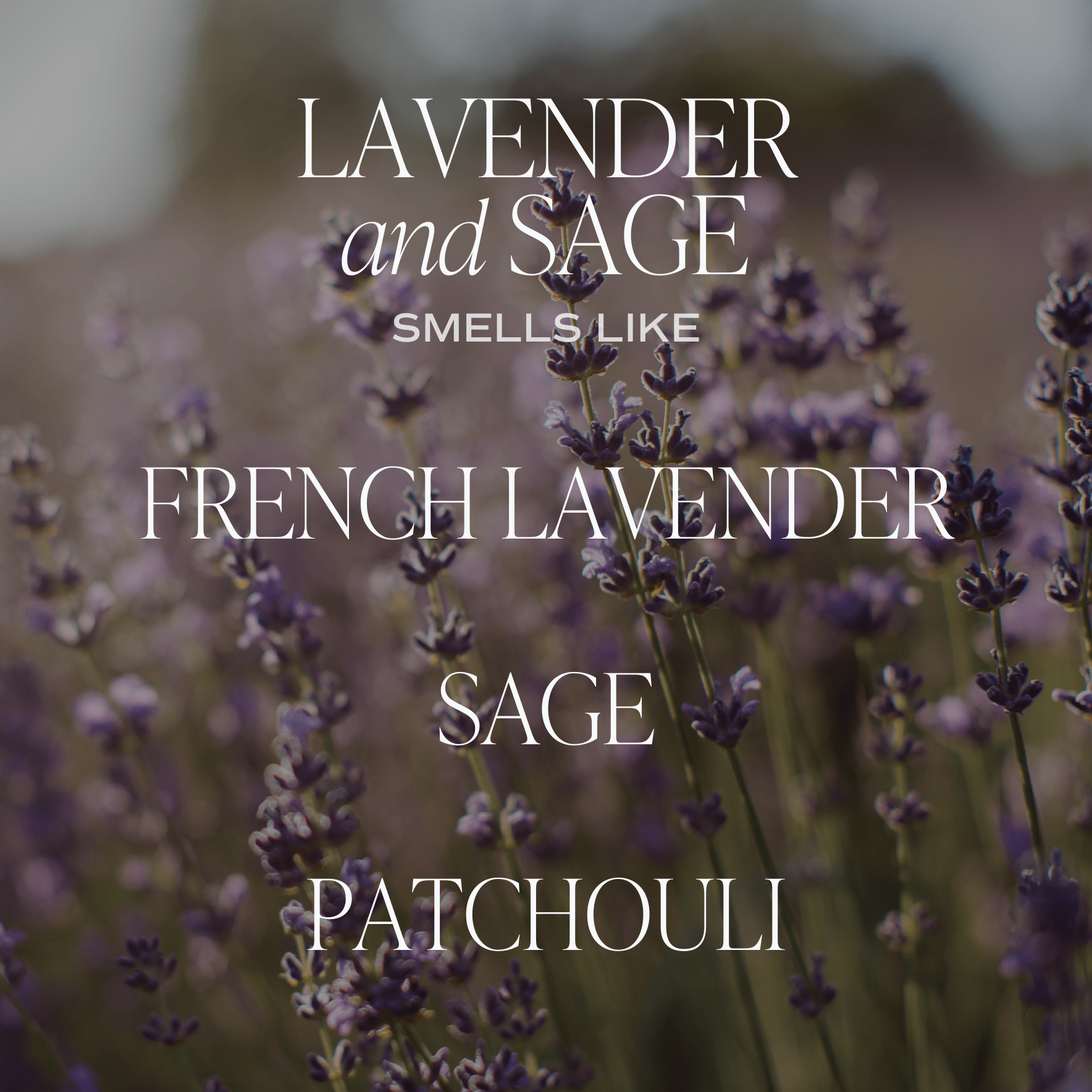 Lavender & Sage Scented Amber Glass Jar Candle - Handmade Aromatherapy Soy Wax Candle for Home Relaxation, Spa, Yoga and Meditation