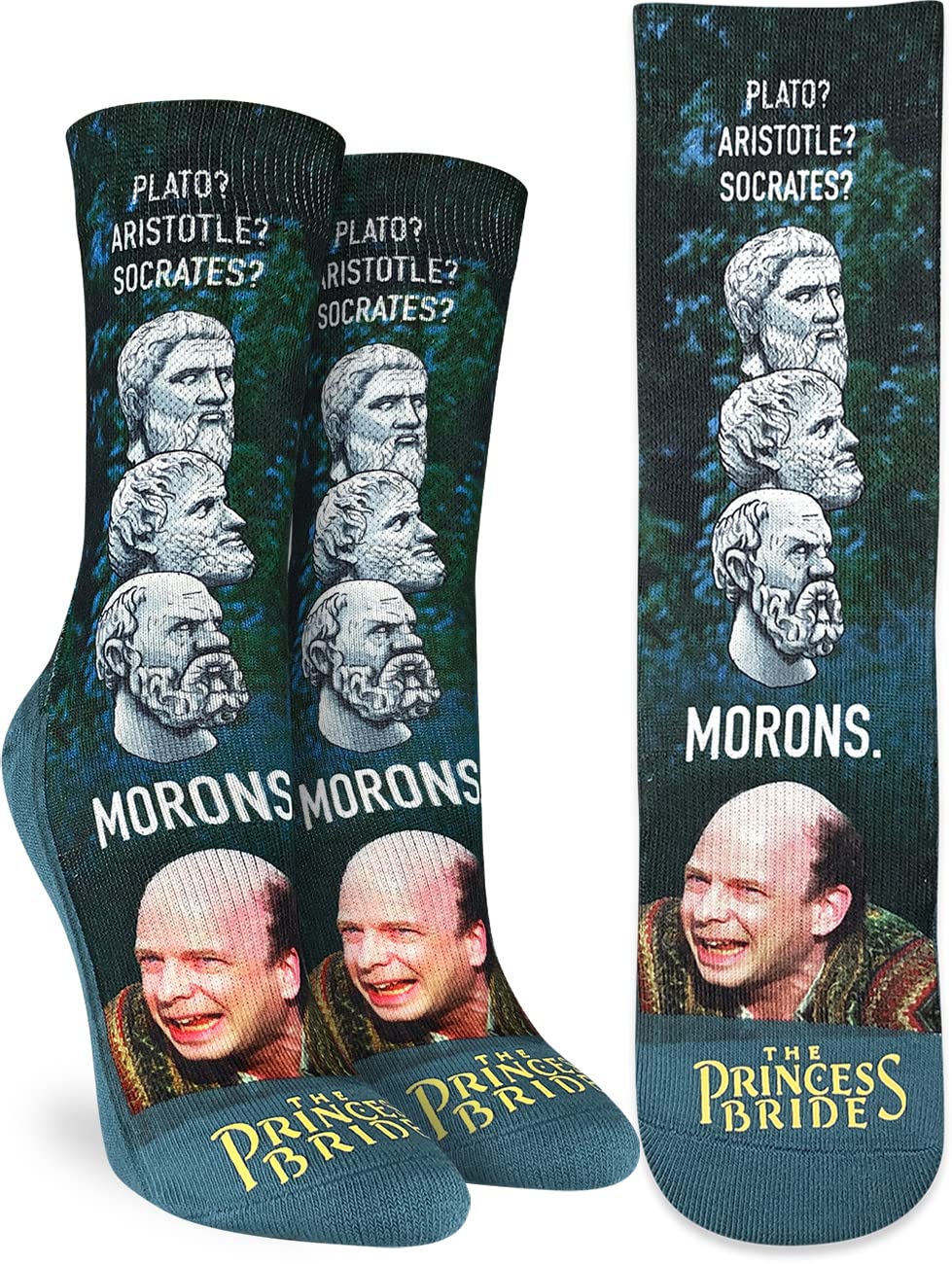 Good Luck Sock Women's The Princess Bride Novelty Socks - Fun & Comfortable Crew Socks for Adults - Perfect for Movie Nights, Cosplay & Gift Giving