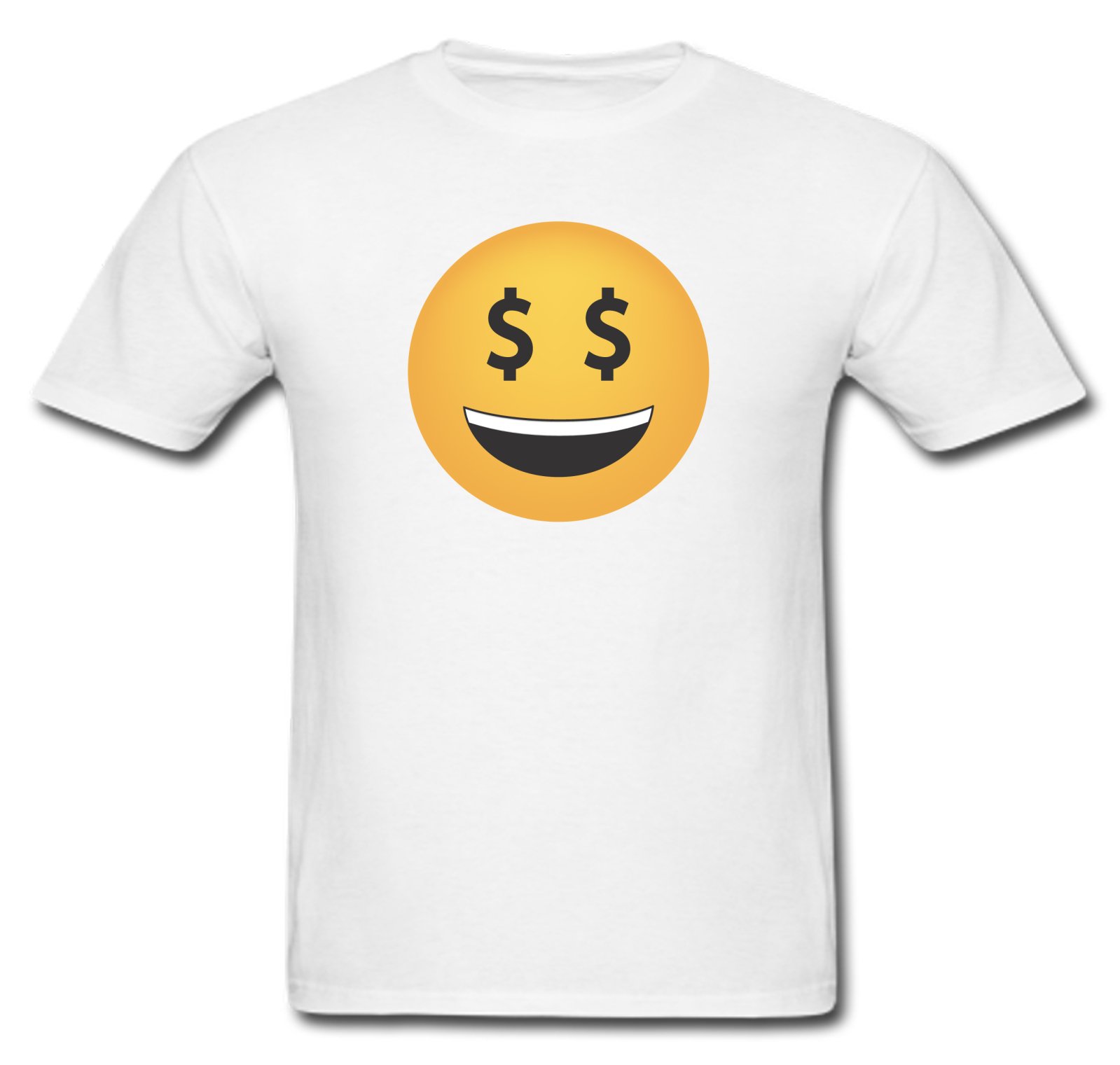 Funny Money Face Emoji T-Shirt for Men & Women | Trendy Graphic Tee for Casual Wear, Parties & Gifts