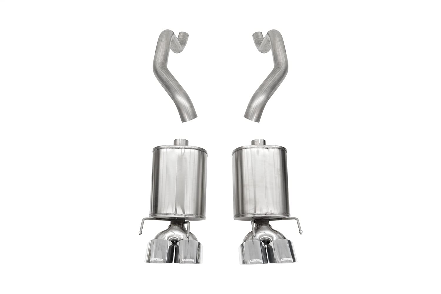 Corsa 21010 Performance Axle-Back Exhaust System for 2005-2008 Chevrolet Corvette C6 - 1 Pack - Enhances Sound & Power for Street & Track Racing