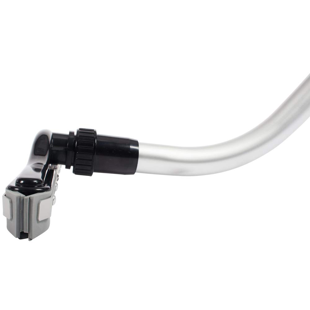 Cen-Tec Systems 94896 Wet/Dry Vacuum Squeegee Attachment with 1-Piece S-Wand - Aluminum Floor Cleaning Tool for Hardwood, Tile & Concrete Surfaces - Perfect for Garages, Workshops & Home Cleaning