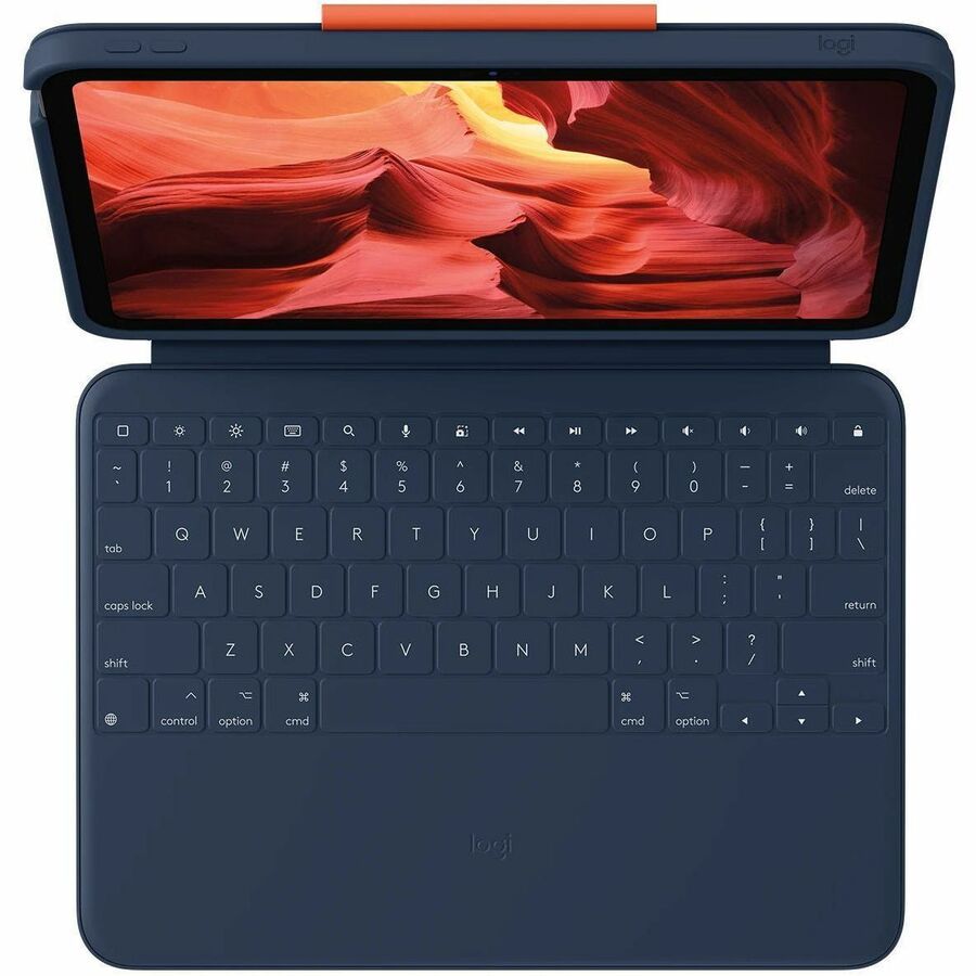Logitech Rugged Combo 4 Keyboard Case for iPad - Shockproof Protective Cover with Backlit Keyboard | Perfect for Outdoor Work, Construction Sites & Travel