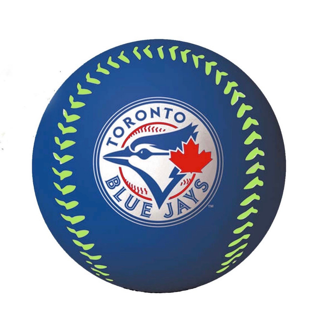 Rawlings Toronto Blue Jays Neon Sponge Baseball - Official MLB Training Ball for Practice, Pitching & Catching - Perfect for Baseball Drills, Batting Practice & Youth Training