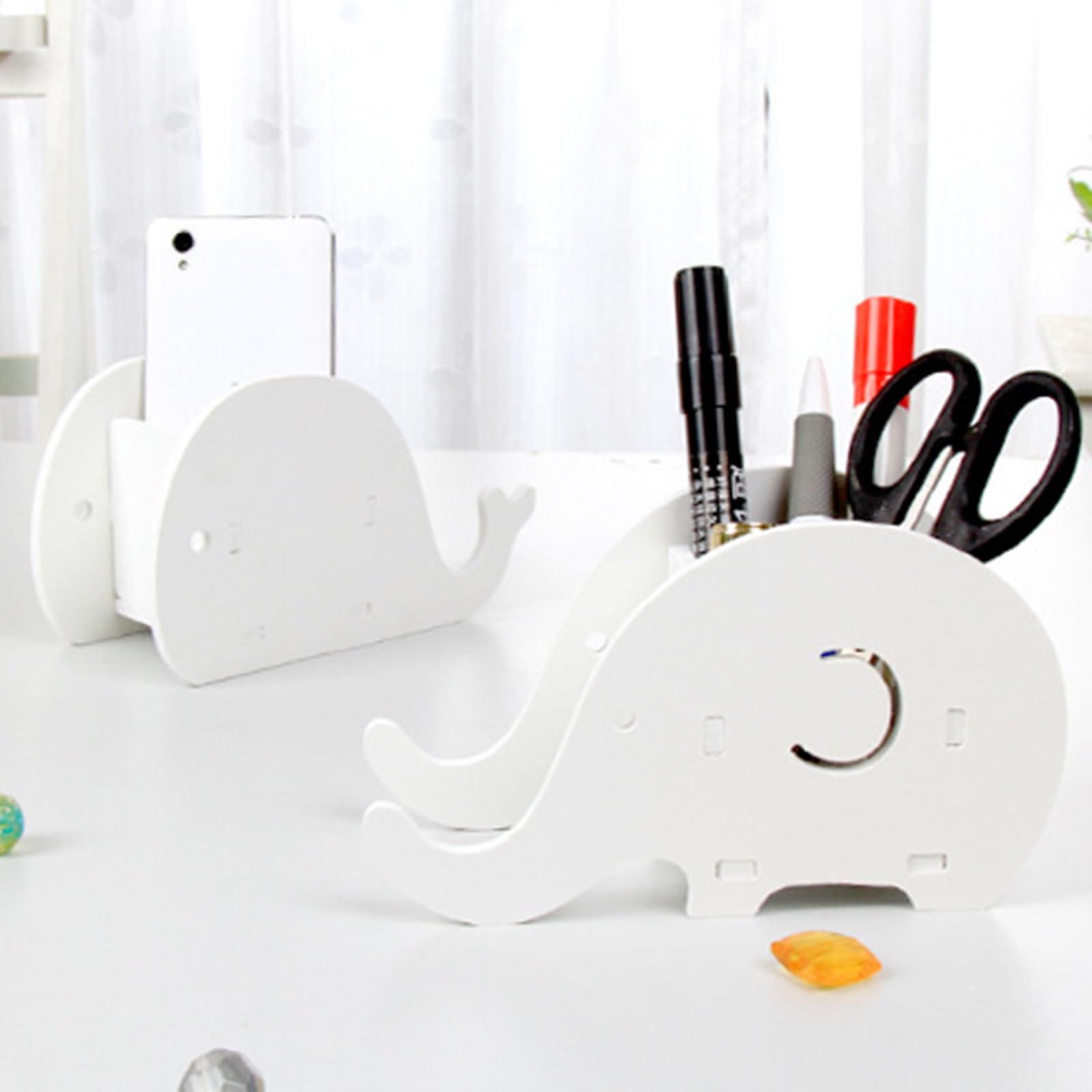 Premium Pen Holder & Organizer - Stylish Desktop Pencil Stand with Phone Holder for Home Office Decor | Perfect for Desk Organization, School Supplies & Workspace Accessories