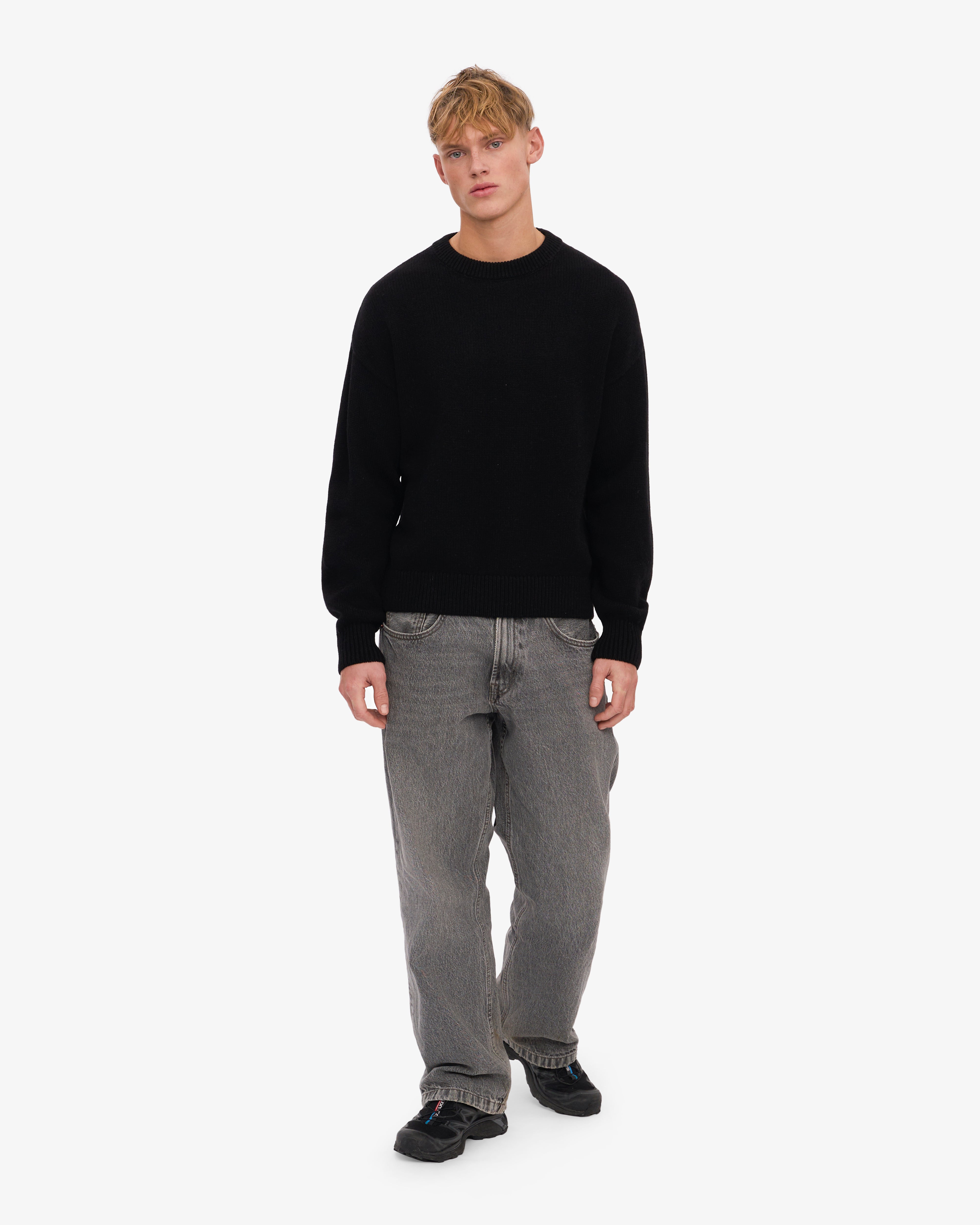 Premium Oversized Merino Wool Crew Neck Sweater for Men & Women - Ultra Soft & Warm Winter Pullover - Perfect for Casual Outfits, Office Wear & Cold Weather Layering