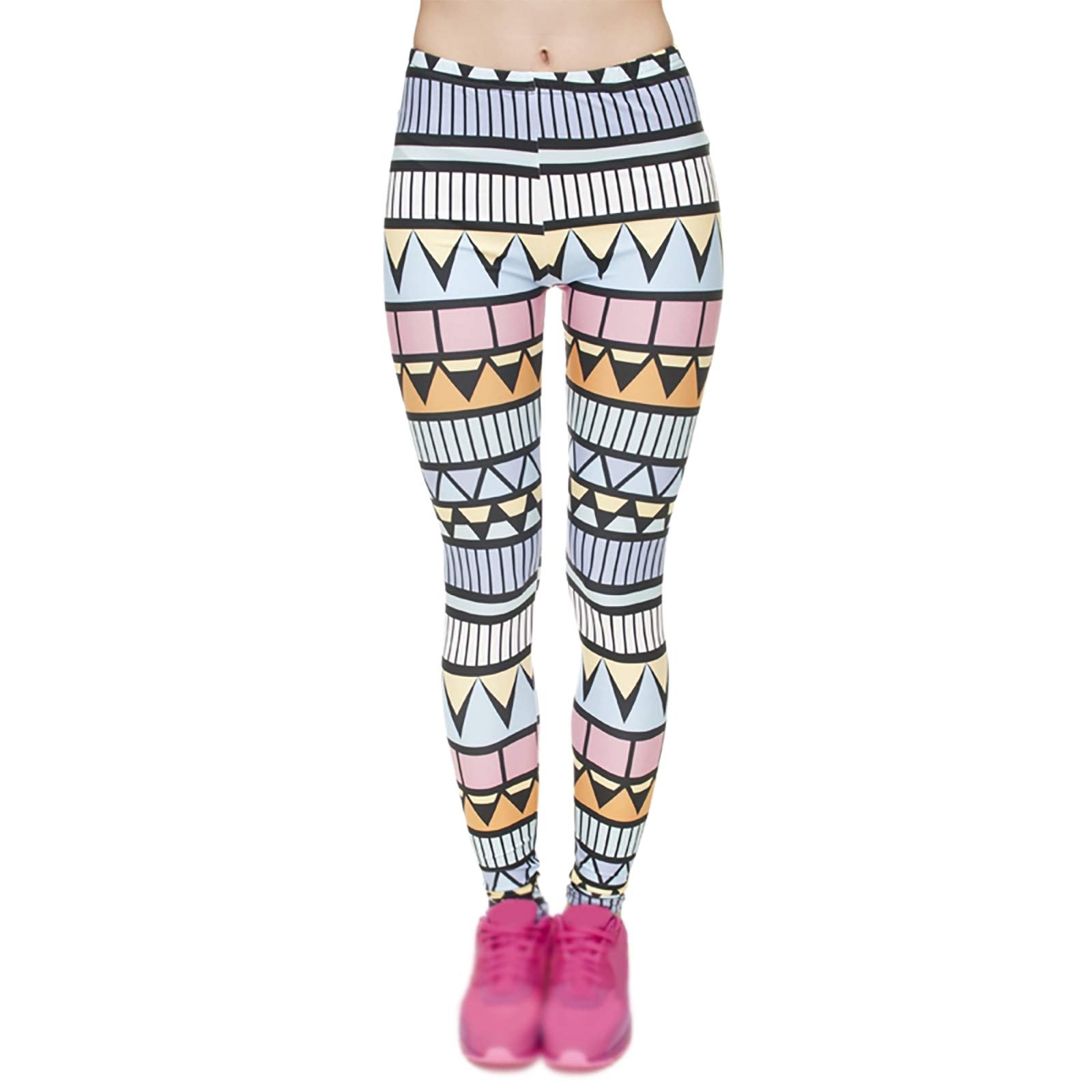 KINGOL High Waisted Yoga Leggings for Women - TikTok Famous Stretchy Workout Leggings with Trendy Prints - Perfect for Gym, Running, Pilates & Lounge Wear