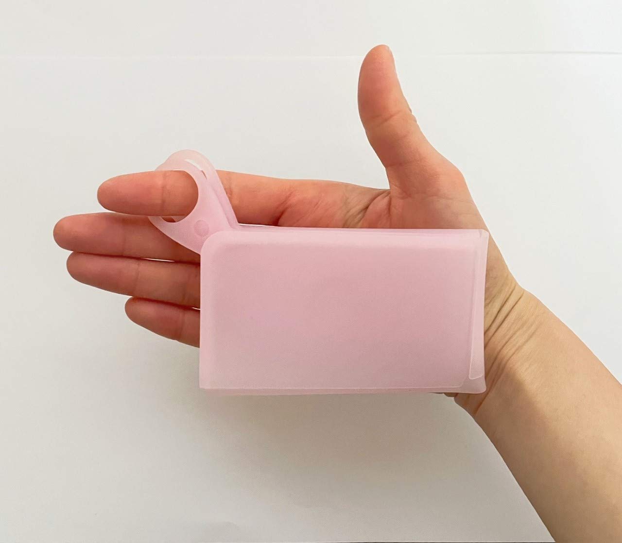 UNID Portable Silicone Face Mask Holder & Clip - Reusable, Hygienic Mask Storage Case for Travel, Gym, School (Pink) - Keep Your Mask Clean & Organized On-The-Go