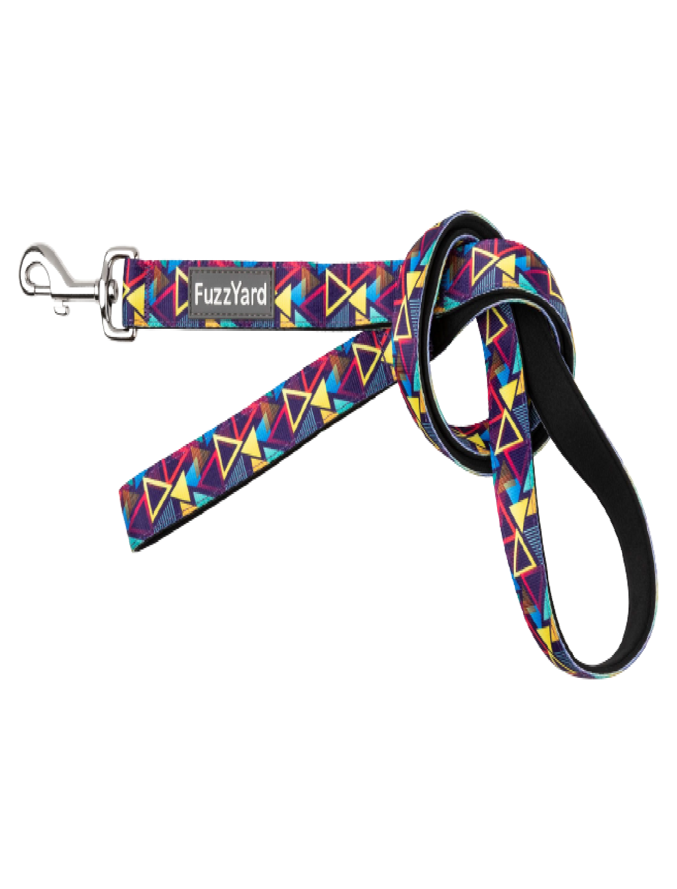 FuzzYard Reflective Dog Leash - Durable & Adjustable Prism Design for Small & Large Dogs - Perfect for Night Walks, Hiking & Outdoor Adventures