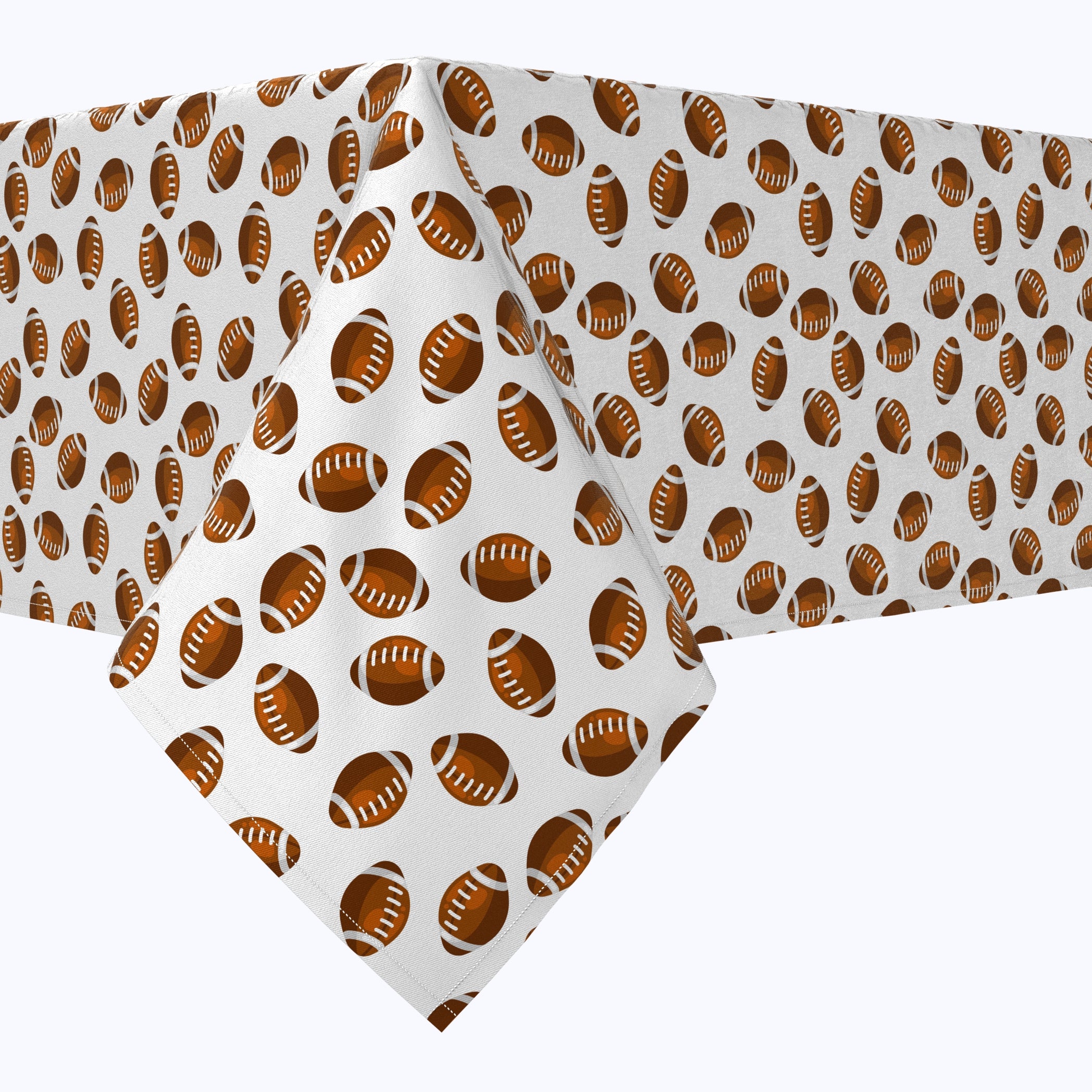 Football Pattern Cotton Rectangles - Soft & Breathable Fabric for DIY Crafts, Home Decor, and Sports-Themed Projects | Perfect for Blankets, Pillows, and Quilting