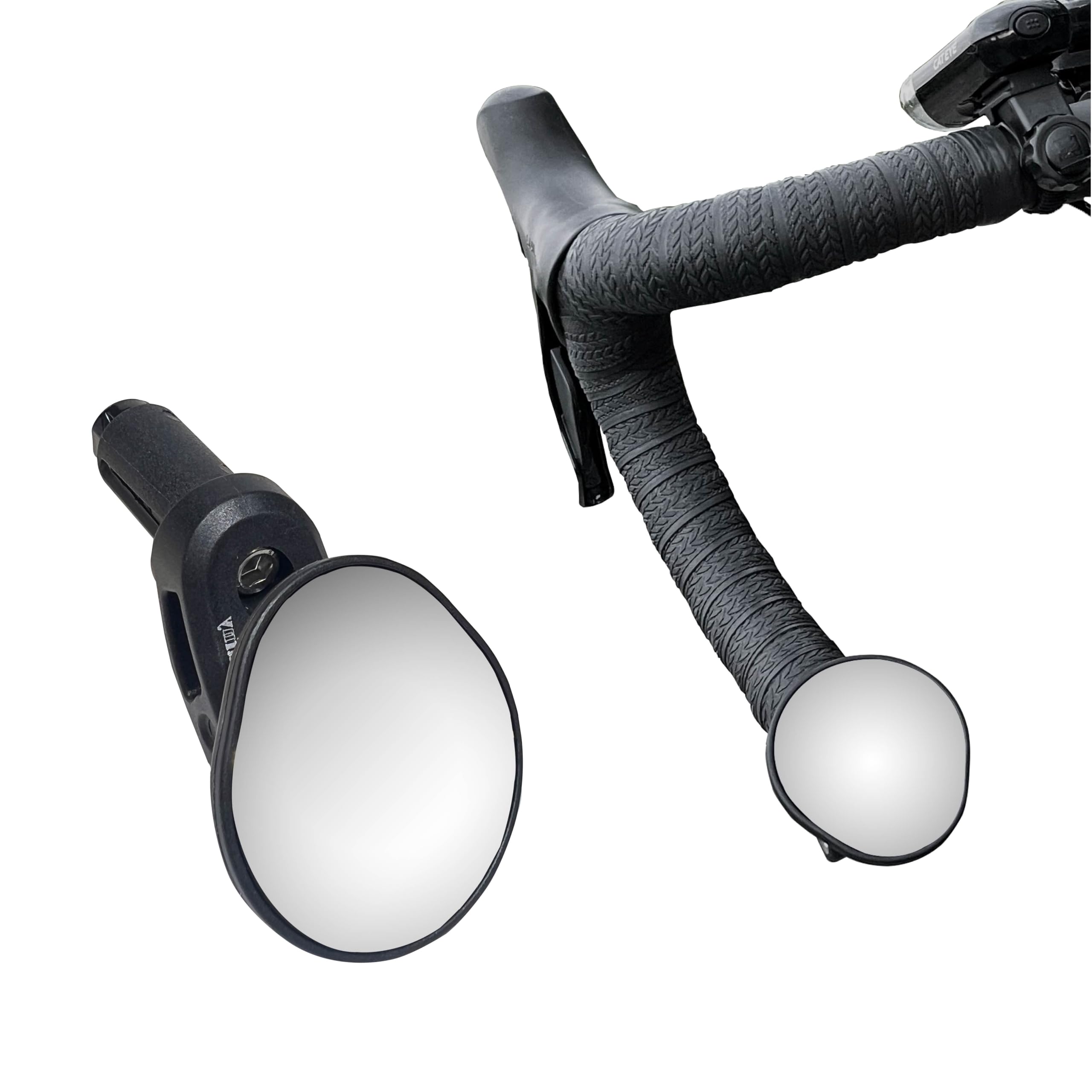 Hafny Drop Bar Bike Mirror - HD Shatter-Proof Convex Blue Glass Mirror for Road Bikes | Bar End Bicycle Mirror with Automotive Grade Glass Lens | Perfect for Commuting, Touring & Road Cycling Safety
