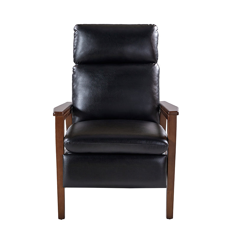 Premium Rainer Faux Leather Recliner Chair with Solid Wood Frame - Timeless Elegance for Living Room, Home Theater & Office Comfort