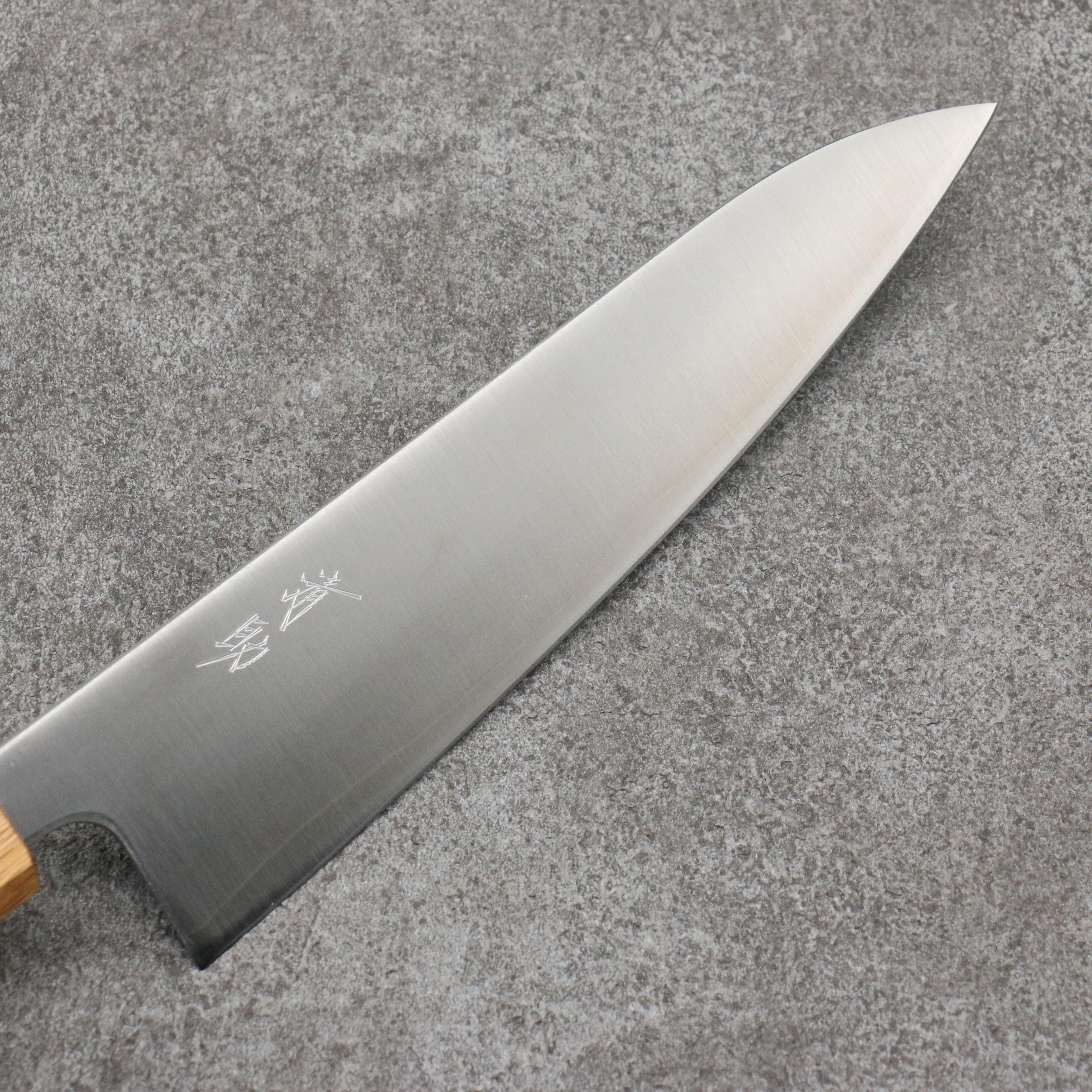 Premium Seisuke Silver Steel No.3 Gyuto Chef Knife 180mm - Japanese Migaki Polish Finish with White Oak Handle - Perfect for Sushi, Meat Slicing & Professional Kitchen Use