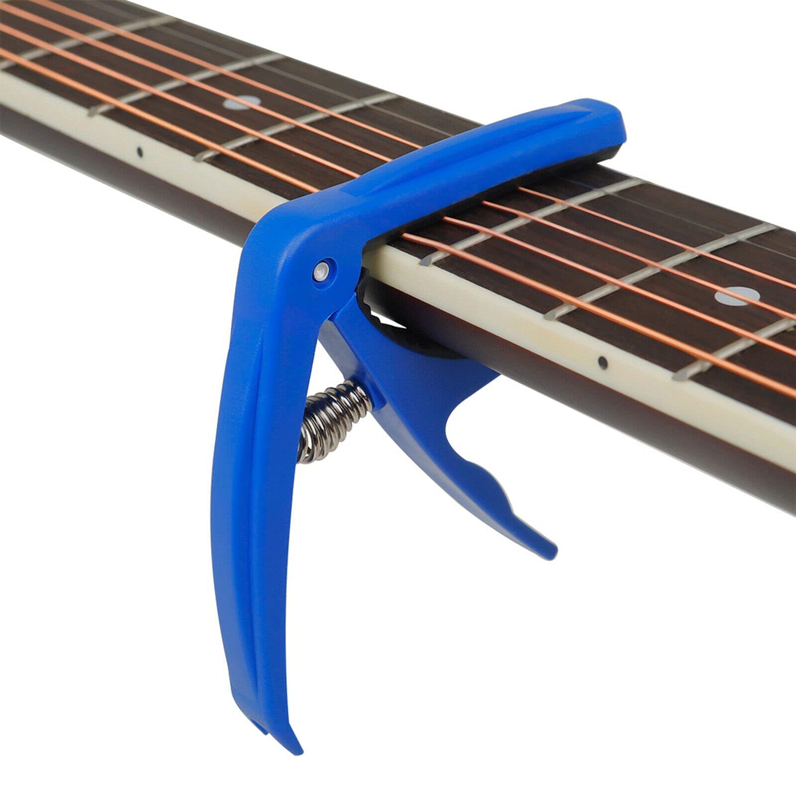 **Premium ABS Resin Ukulele Capo - 4 String Clamp for Soprano, Concert, Tenor & Baritone Ukuleles (Blue) - Perfect for Live Performances, Practice & Travel**