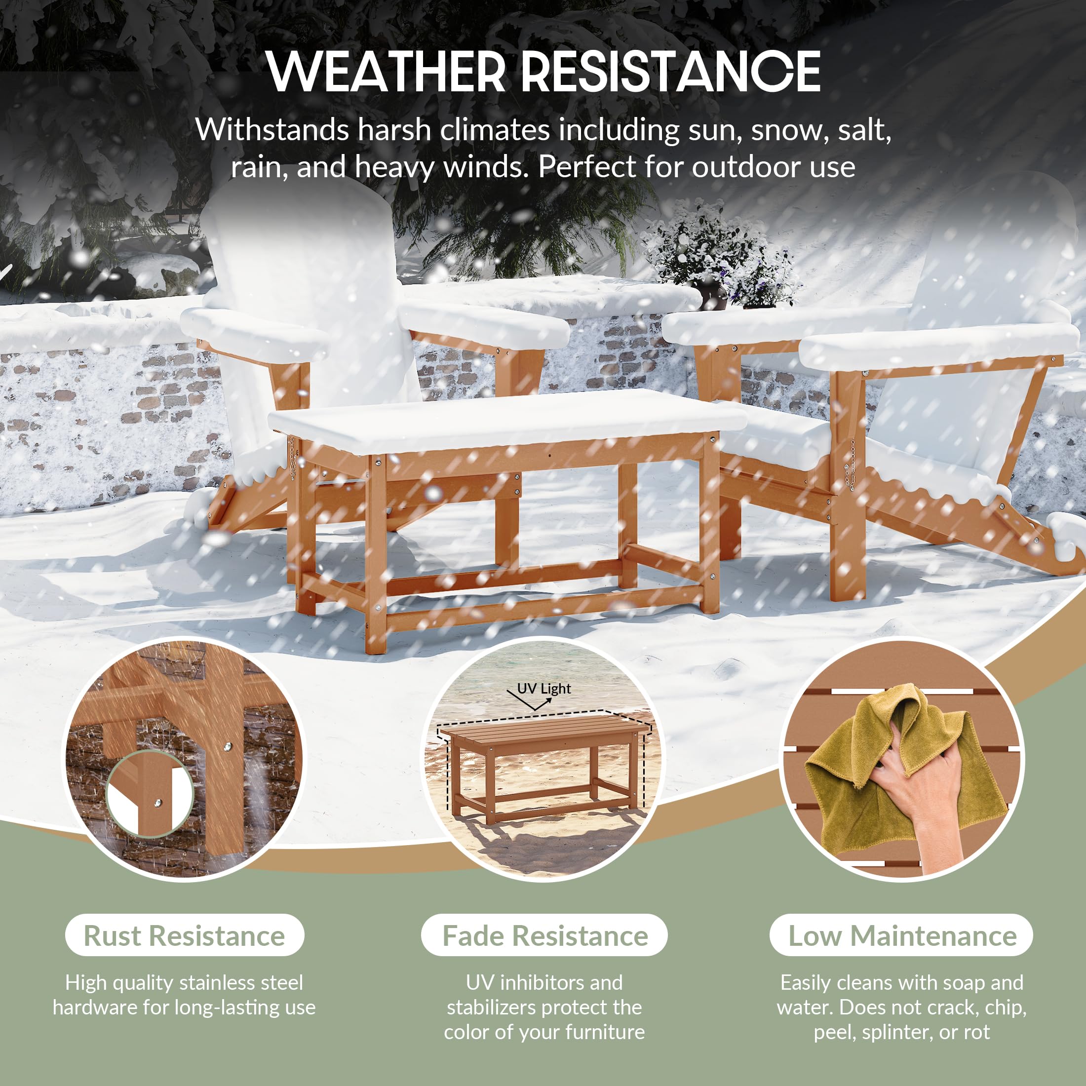 WestinTrends Malibu Outdoor Coffee Table - 35